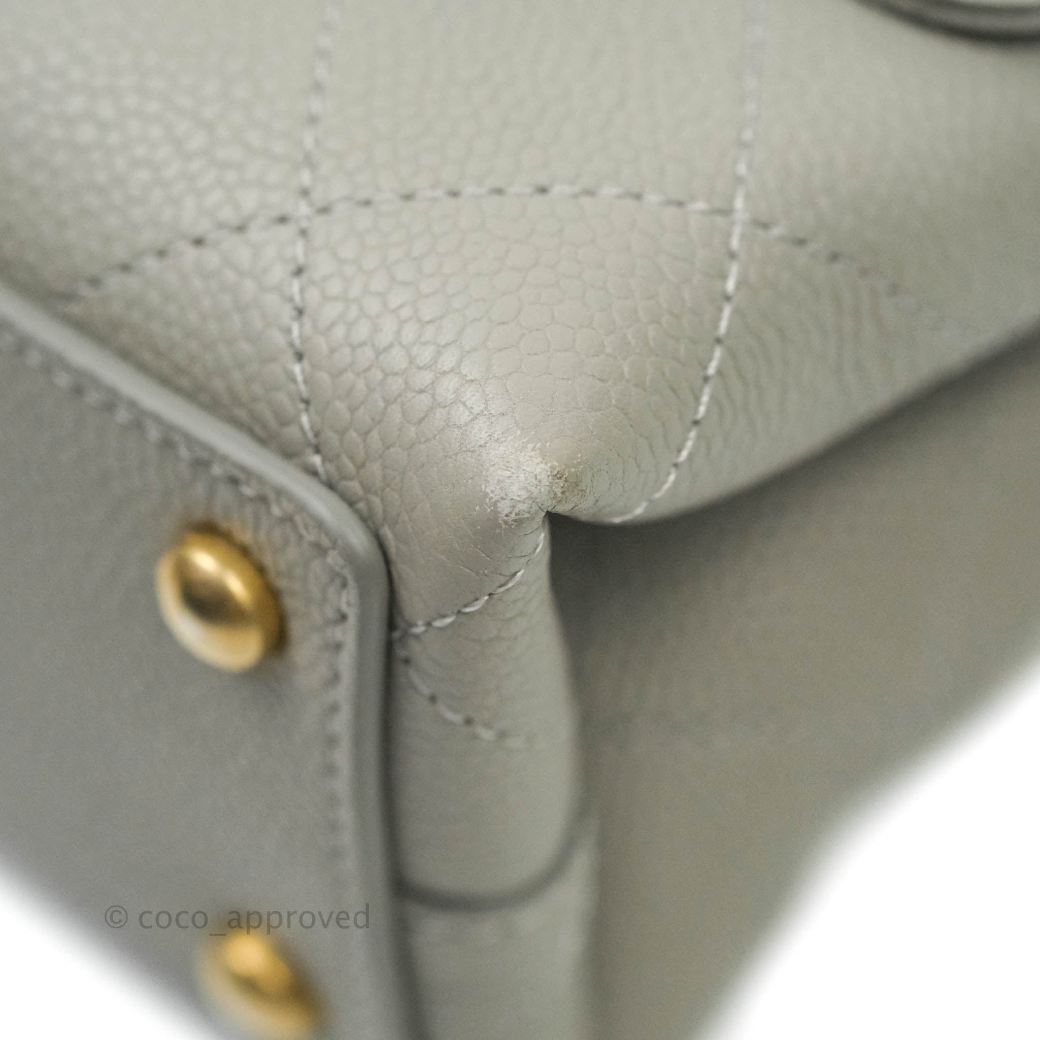 Chanel Chic Affinity Medium Grained Calfskin Grey Handbag with Aged Gold Hardware - Perfect for Work, Travel & Luxury Fashion Accessories