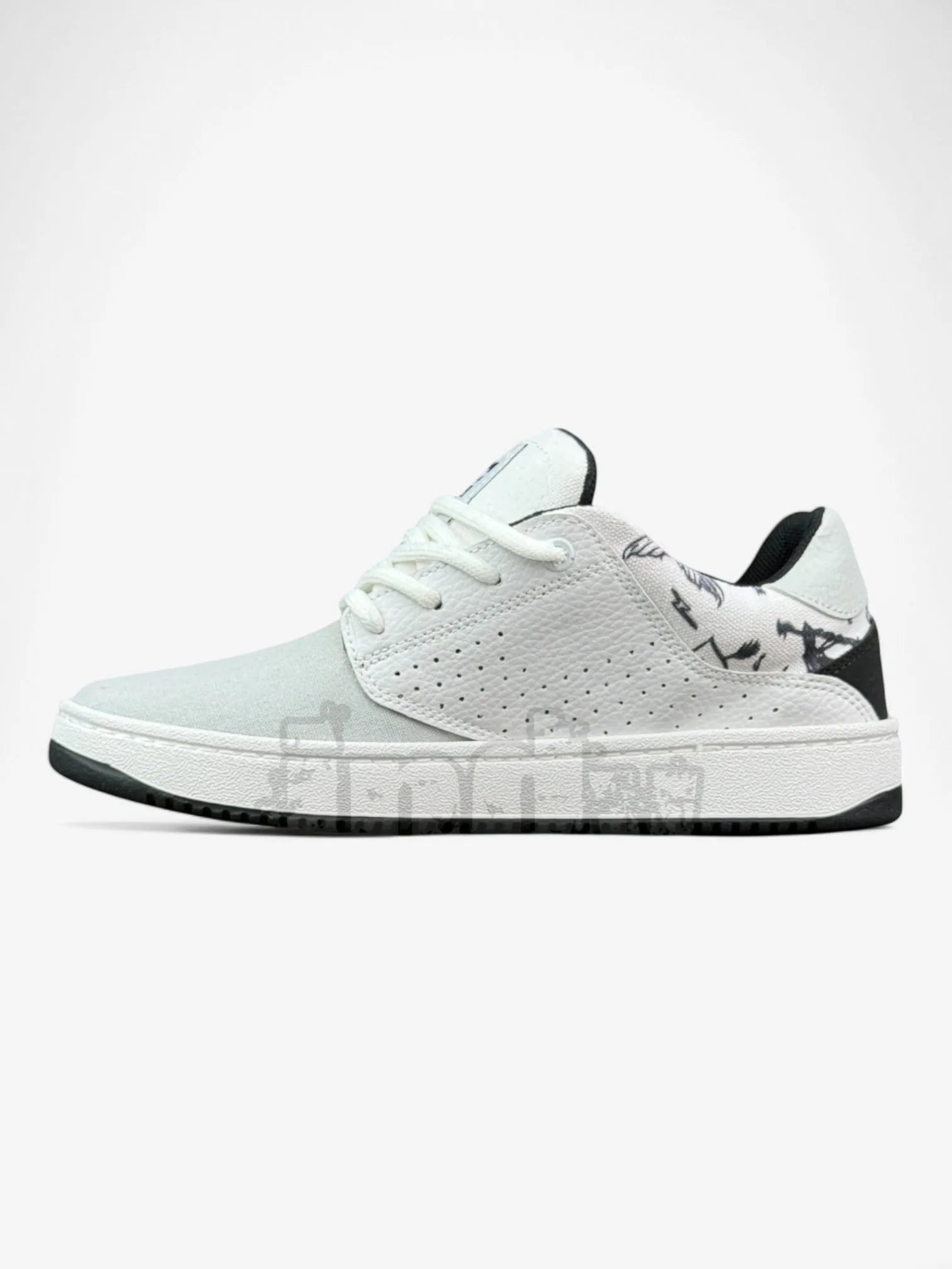 DC Plaza TC TX SS Women's Sneakers - White & Black Print - Casual Walking, Skateboarding & Streetwear Fashion