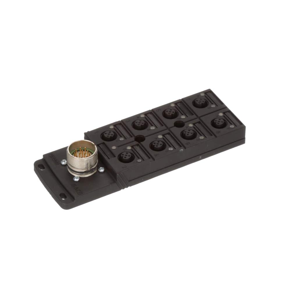 8-Slot Sensor/Actuator Box with LED for Industrial Automation & Smart Home Control Systems