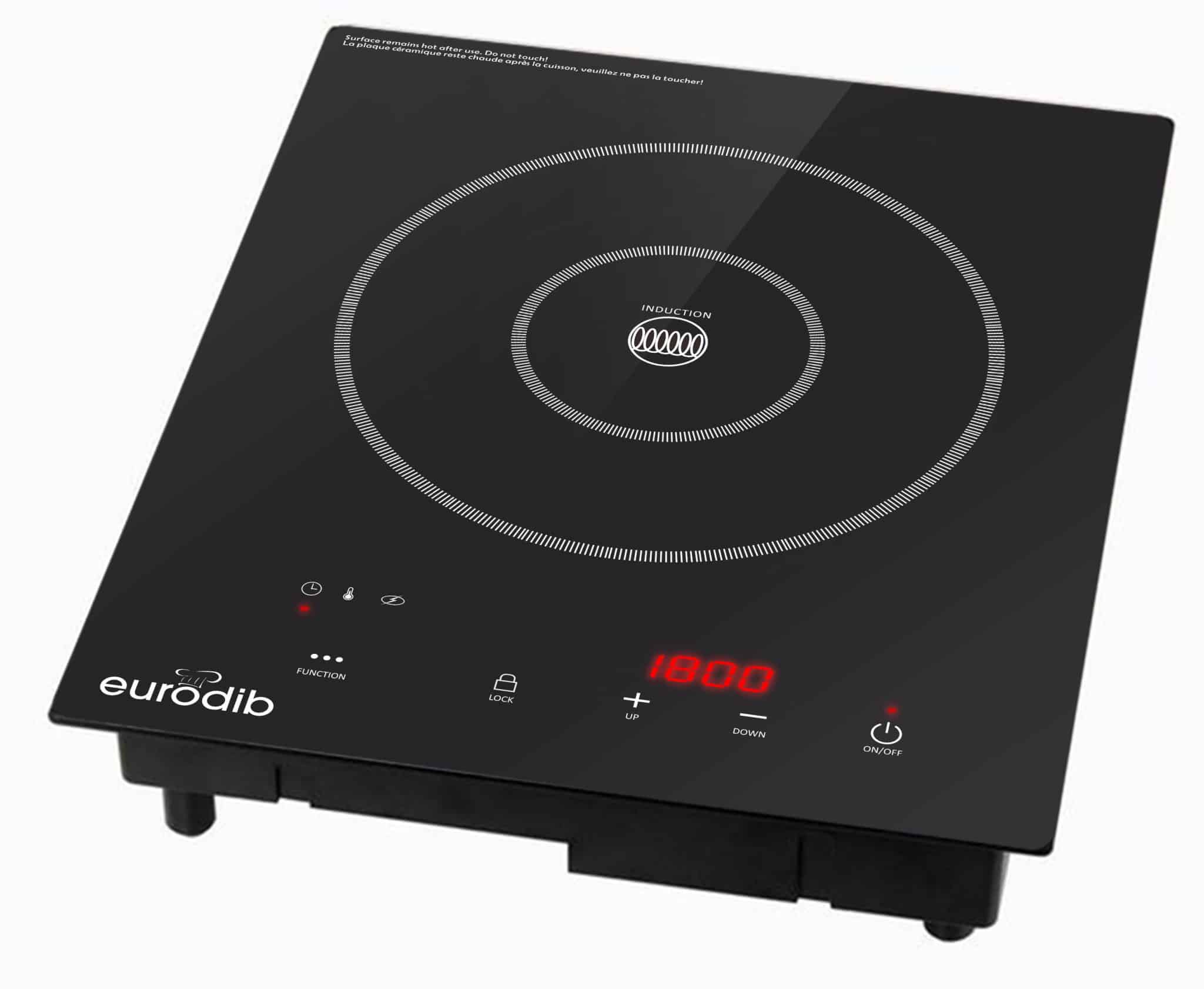 Eurodib Drop-In Induction Burner 120V - Portable Countertop Induction Cooktop for Fast & Energy-Efficient Cooking - Perfect for Home Kitchen, RV, Dorm & Outdoor Use