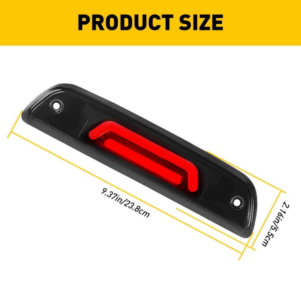 Smoke Shell LED Third Brake Light for 1995-2017 Toyota Tacoma - No Cargo Light - High Visibility Safety Upgrade for Night Driving & Off-Road Adventures