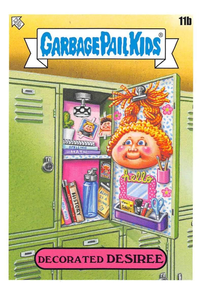 2020 Garbage Pail Kids Late to School #11B DECORATED DESIREE Trading Card - Rare Collectible for Card Game Enthusiasts & 80s Nostalgia Fans - Perfect for Trading, Displaying, and Completing Your GPK Collection