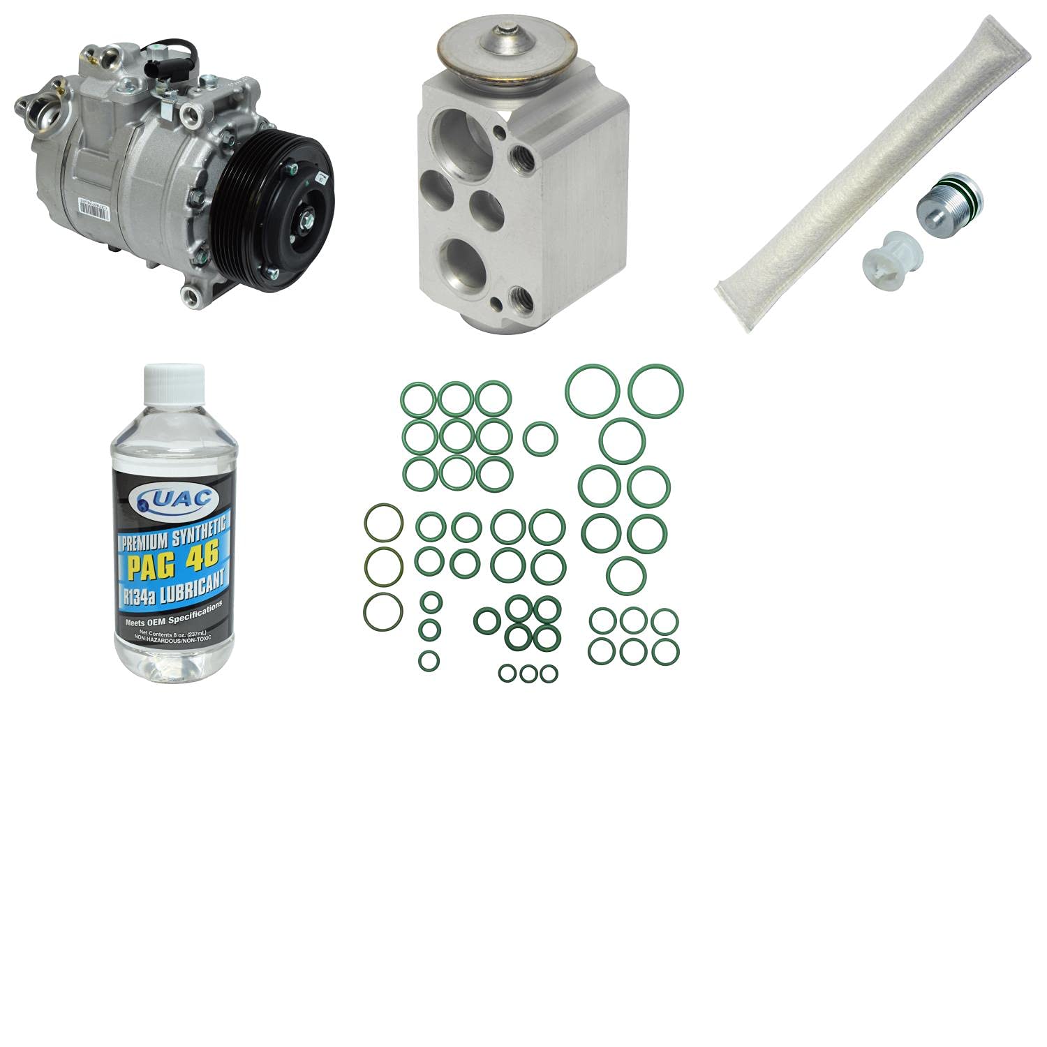 New A/C Compressor & Component Kit for BMW 335i 335i xDrive 335is - Replacement Parts for Cooling System Repair | Perfect for Summer Driving & HVAC Maintenance
