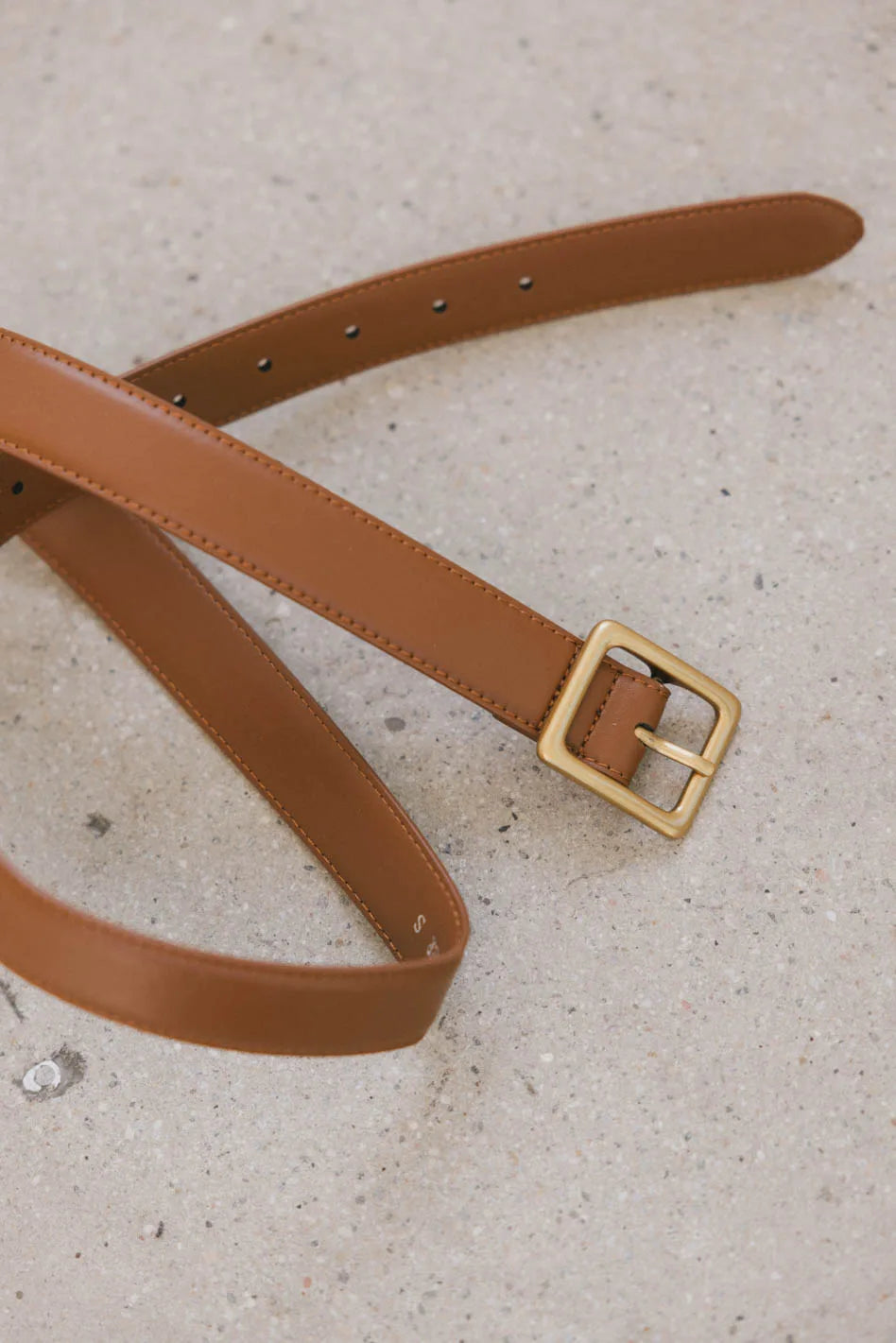 Premium Genuine Leather Belt for Men - Classic Tan Color - Adjustable & Durable - Perfect for Casual, Business & Formal Wear