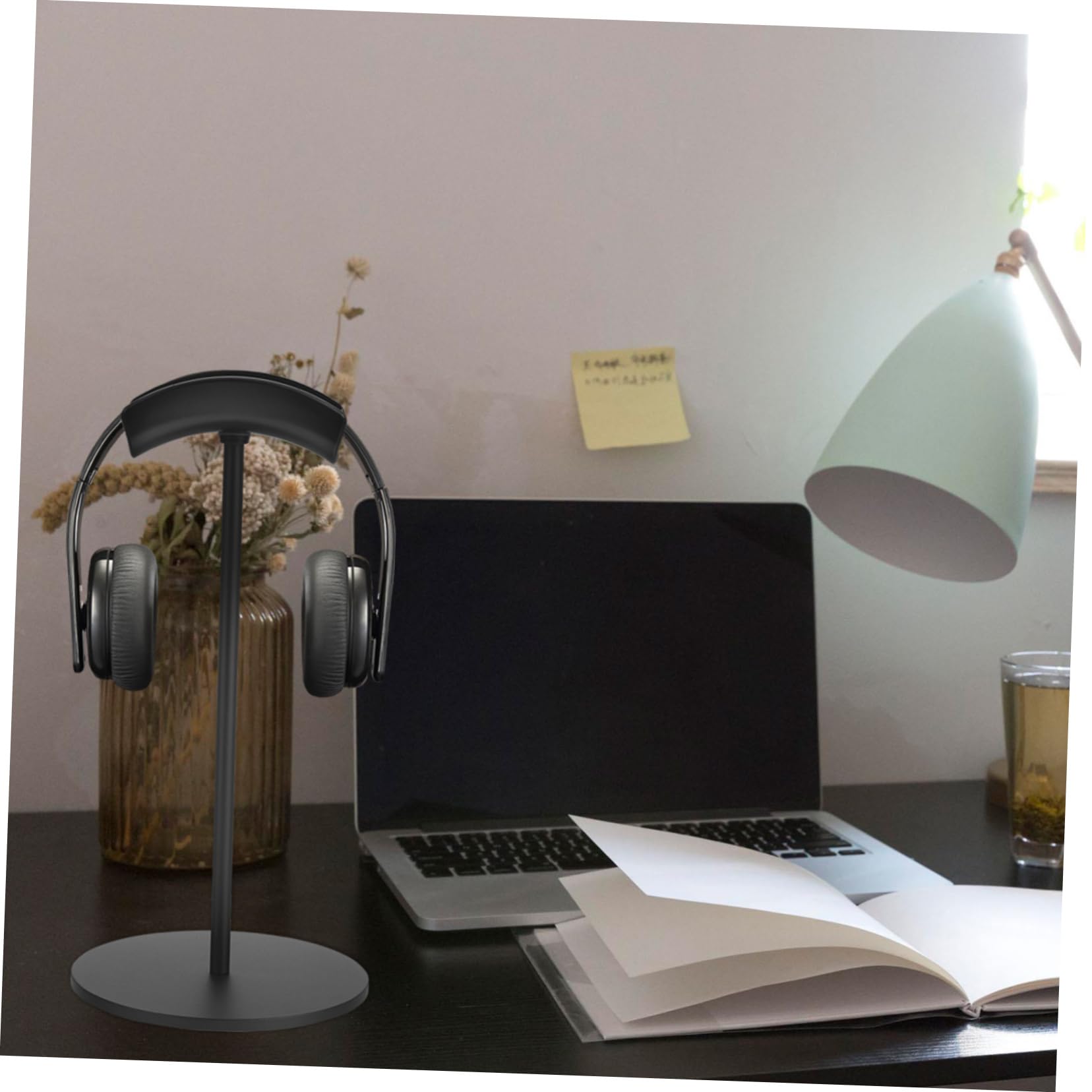 Zerodeko Premium Aluminum Headphone Stand - Stylish Desktop Organizer for Gaming Headsets & Audio Accessories | Space-Saving Storage Solution for Home & Office Workspace