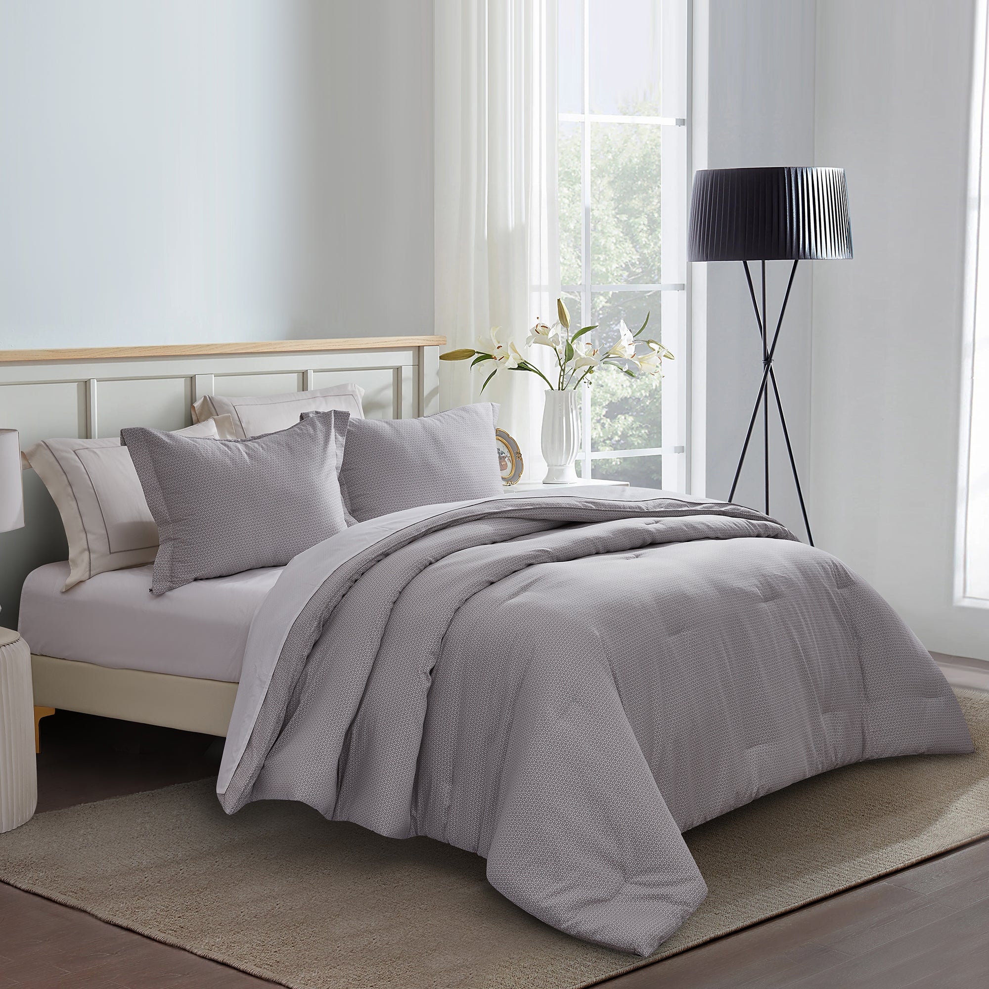 400 Thread Count Printed Cotton Sheet Set - Soft & Breathable Bedding for a Comfortable Sleep - Perfect for Master Bedroom, Guest Room & Dorm