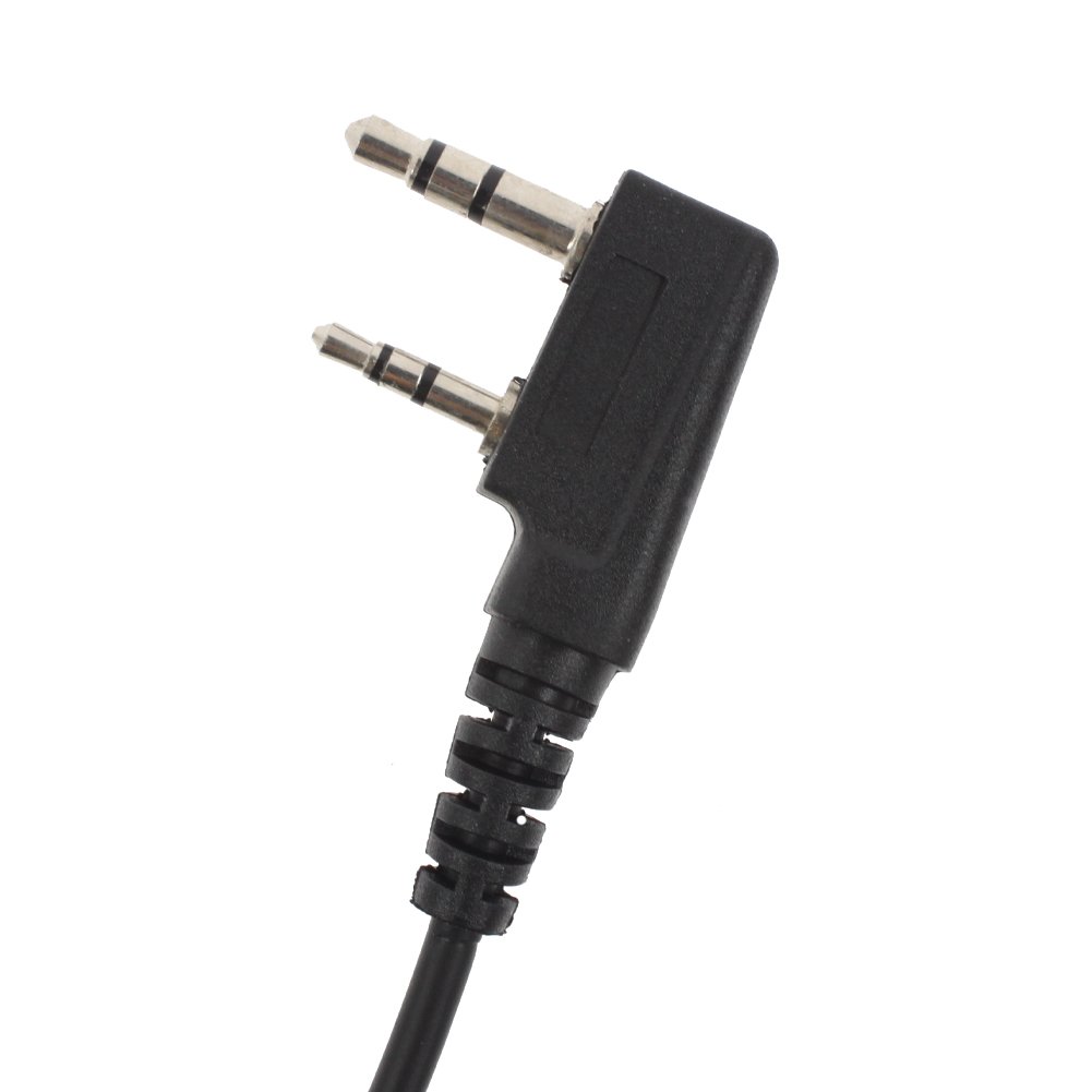 Covert Acoustic Tube Earpiece Headset with Finger PTT for Kenwood TK3118 TK3130 TK3131 TK3160 TK3170 TK3173 - 2 Pin Connector - Ideal for Security, Surveillance & Discreet Communication