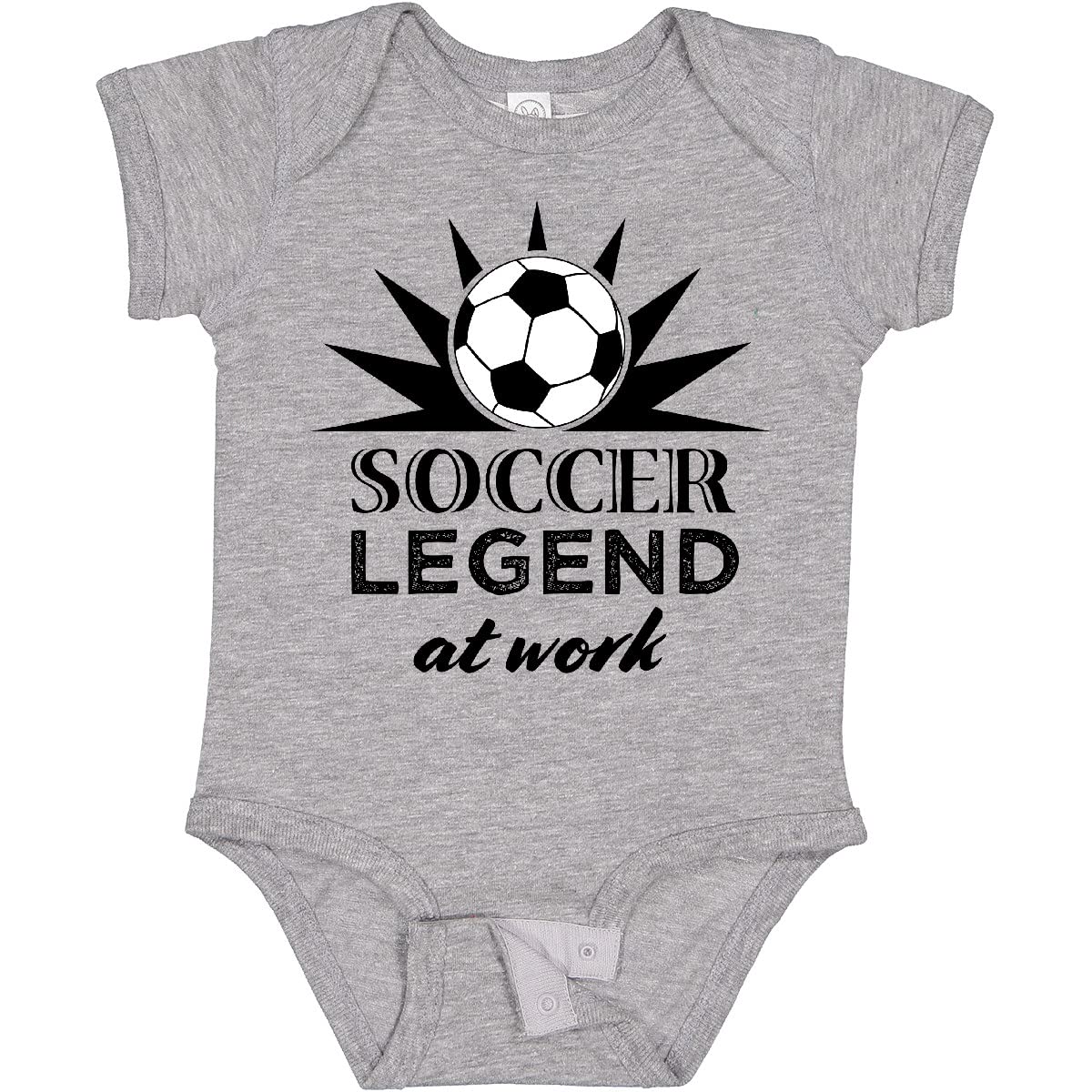 Inktastic Soccer Legend at Work Baby Bodysuit - Cute Infant Soccer Outfit for Game Day & Playtime | Soft Cotton Onesie for Boys & Girls