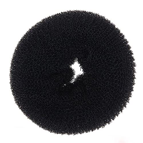 Donut Hair Bun Maker - Black Ring Style Shaper for Perfect Updos, Ballet Buns & French Twist Hairstyles | Great for Dance, Work & Special Occasions