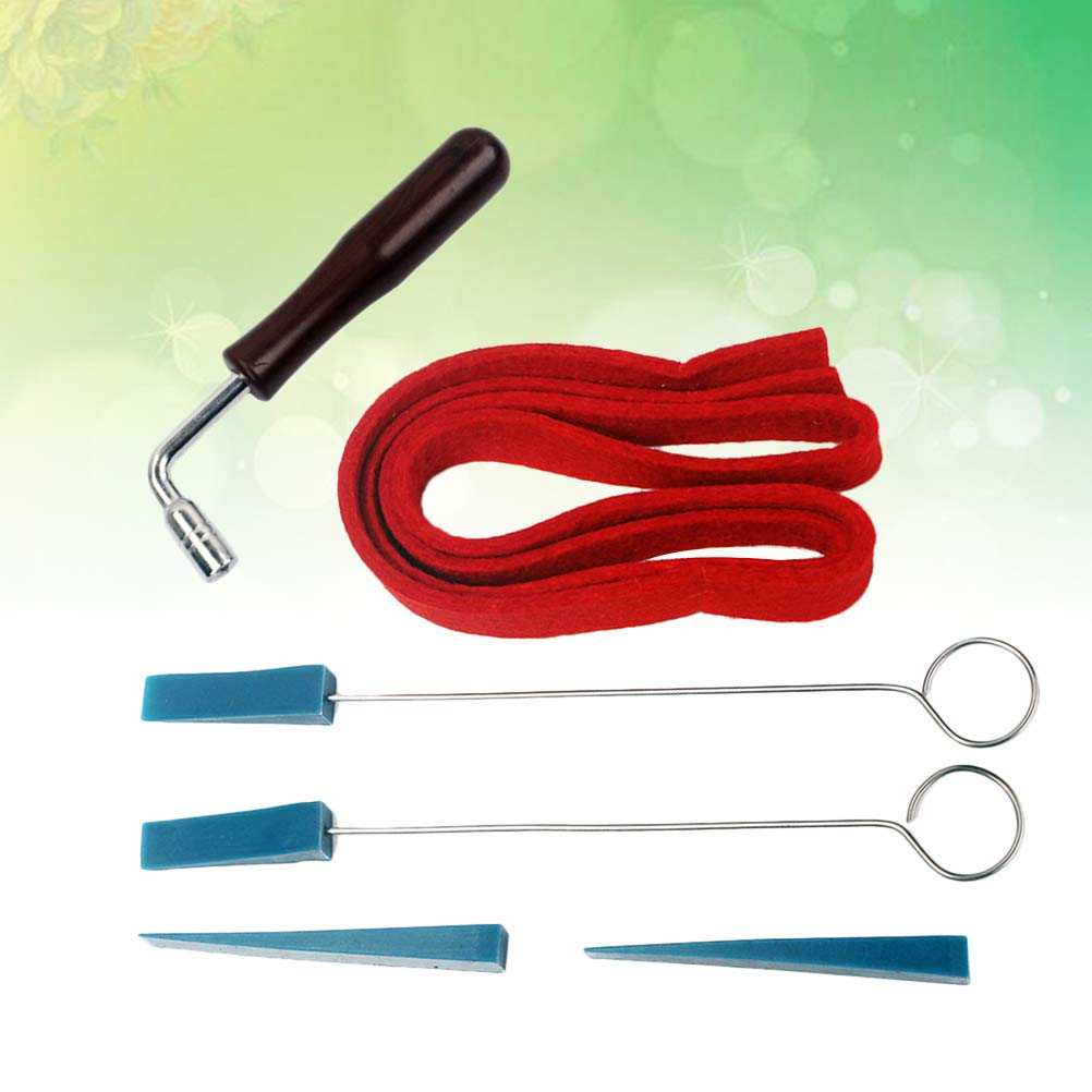 6-Piece Piano Wrench Set - Professional Piano Tuning and Repair Tools for Home, Studio, and Stage Use