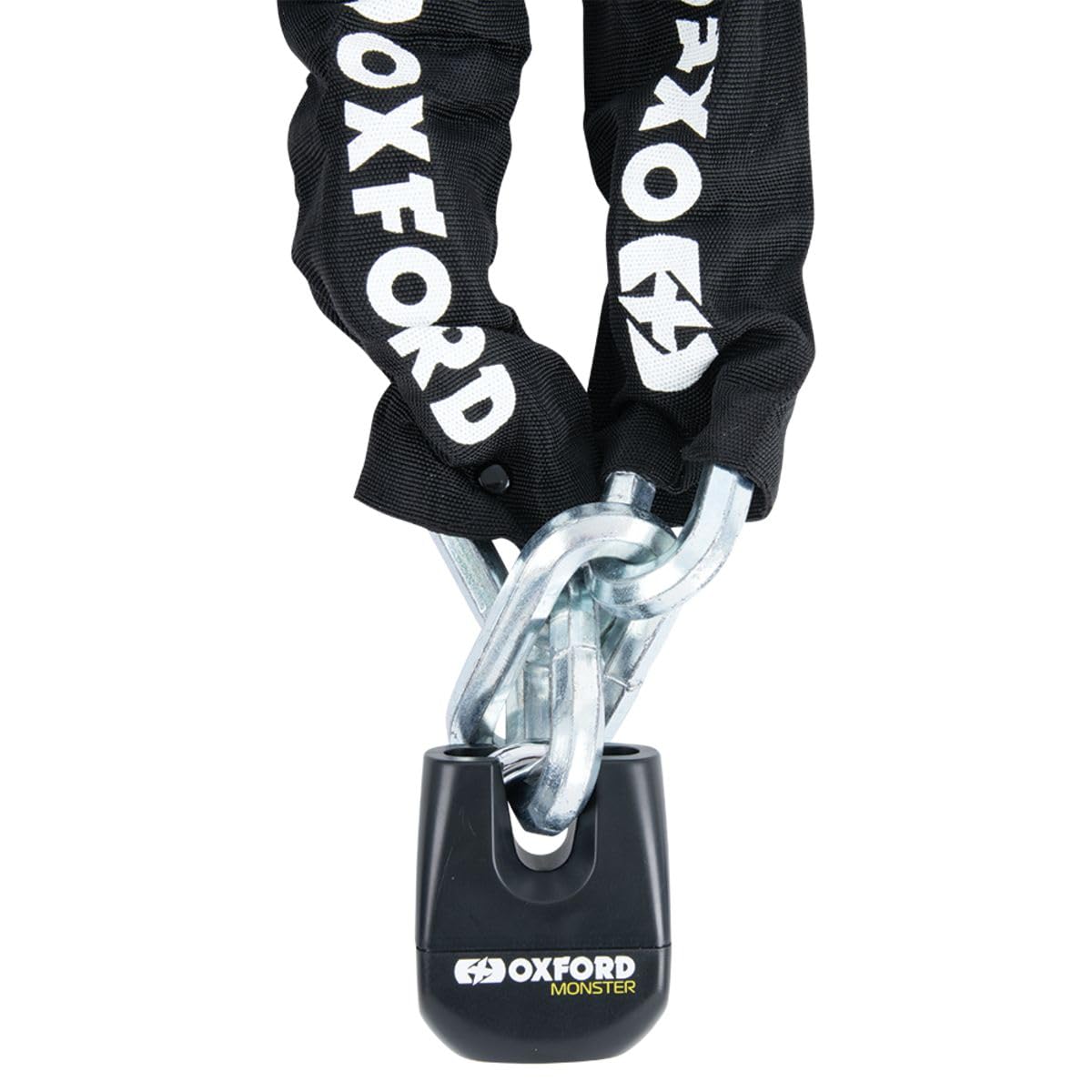 Oxford Monster XL Lock and Chain - Heavy Duty Bicycle, Motorcycle & Sports Equipment Security Lock for Outdoor Use