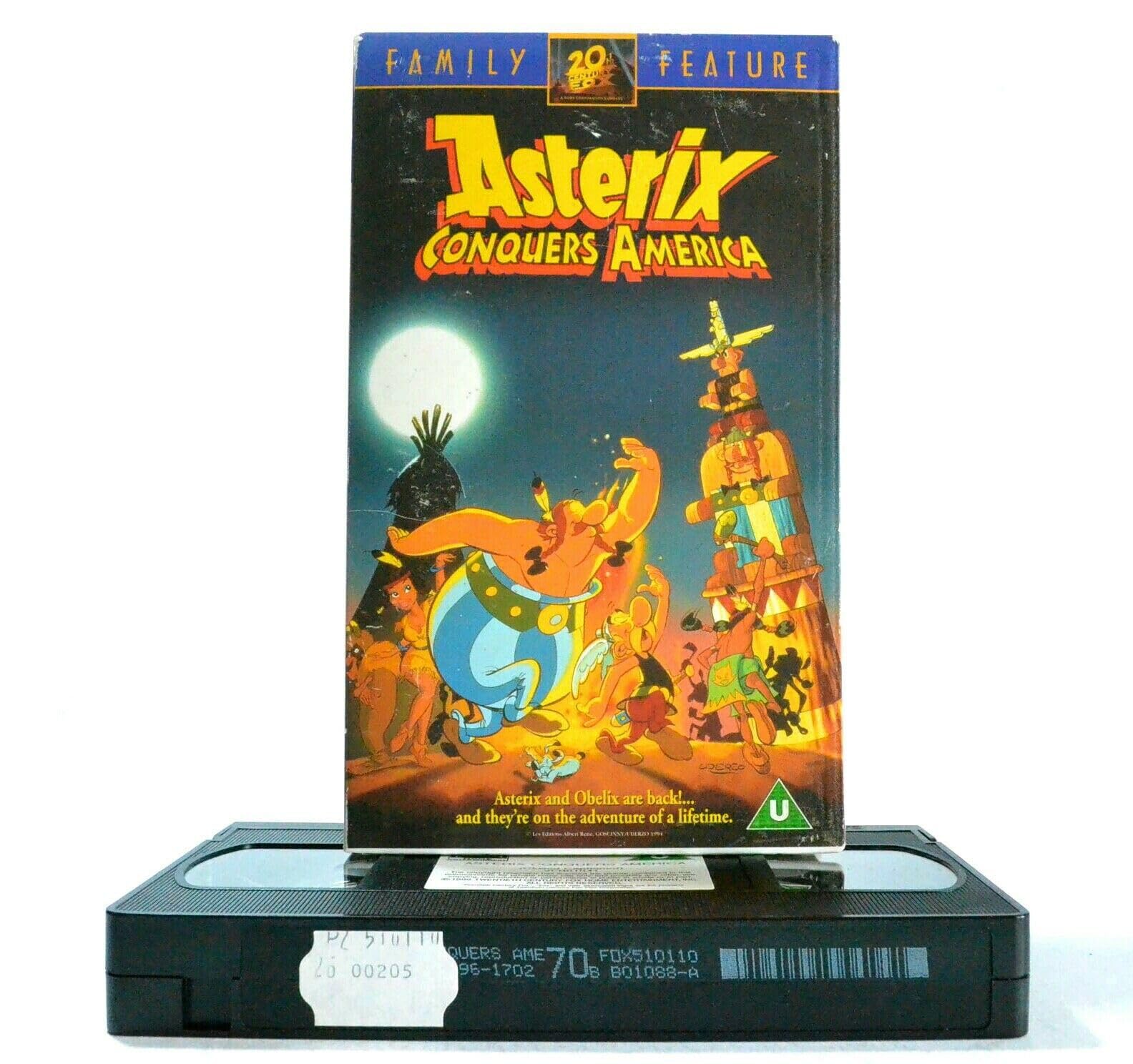 Asterix in America VHS - Classic Animated Adventure Movie for Kids & Family Movie Night