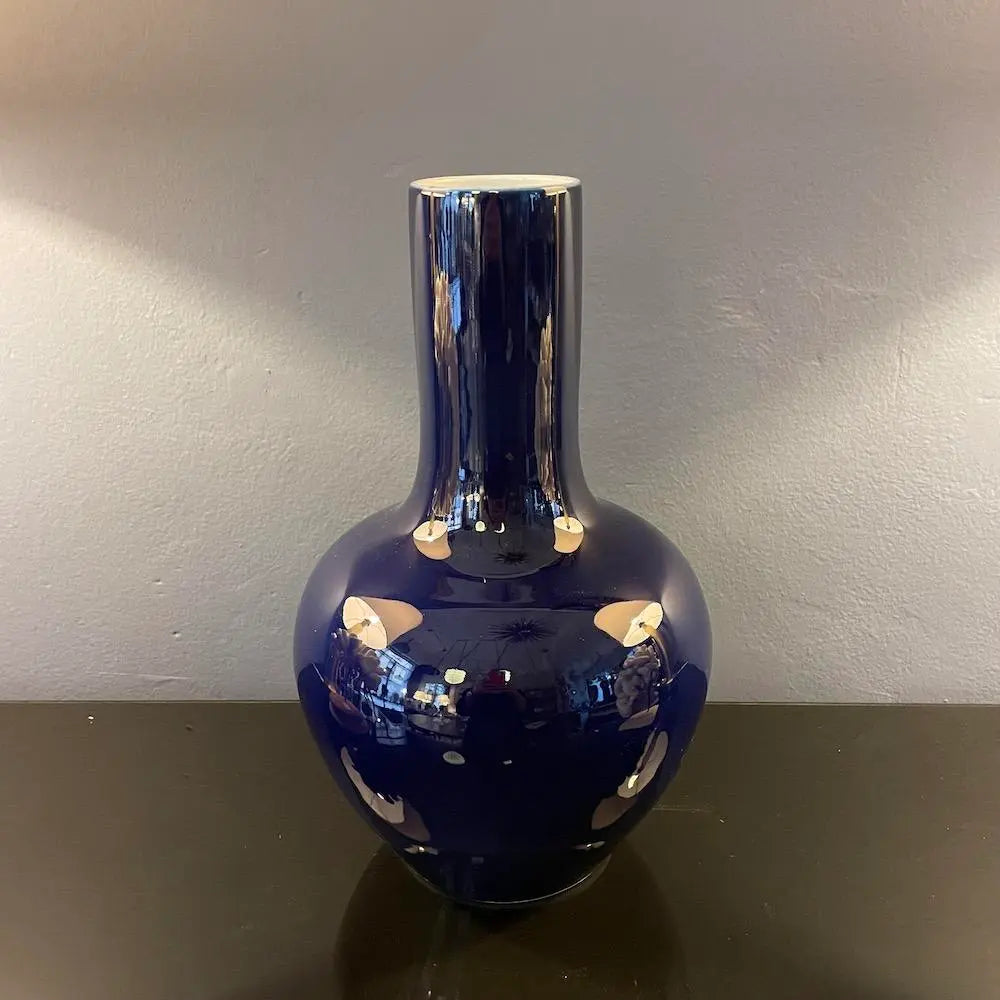 Blue Ultramarine Vase - Handcrafted Ceramic Home Decor for Living Room, Dining Table & Wedding Centerpieces | Perfect for Modern & Boho Interior Design
