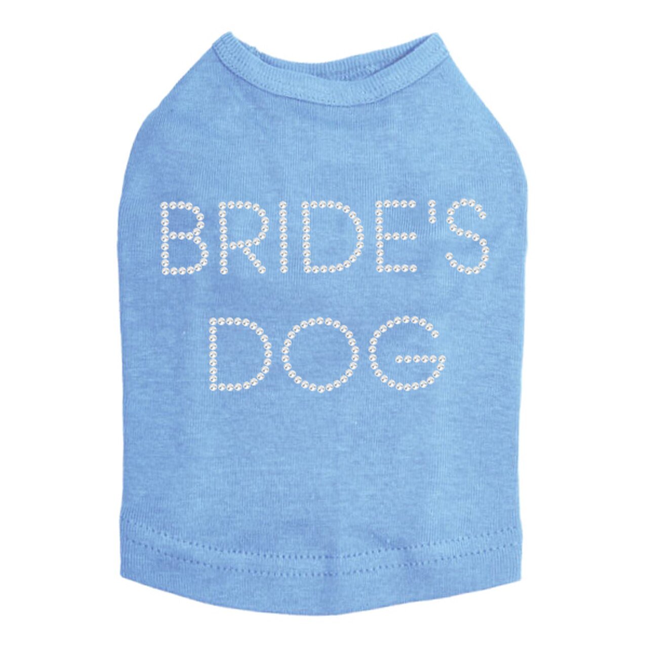 Sparkling Rhinestone Dog Tank Top for Bride - Elegant Pet Wedding Outfit in Multiple Colors - Perfect for Bridal Showers, Pet Weddings & Photo Shoots