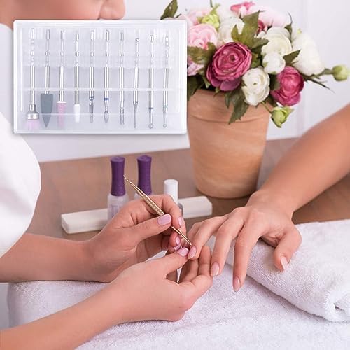 Professional RUBYFACE Nail Drill Bits Set - 10-Piece 3/32