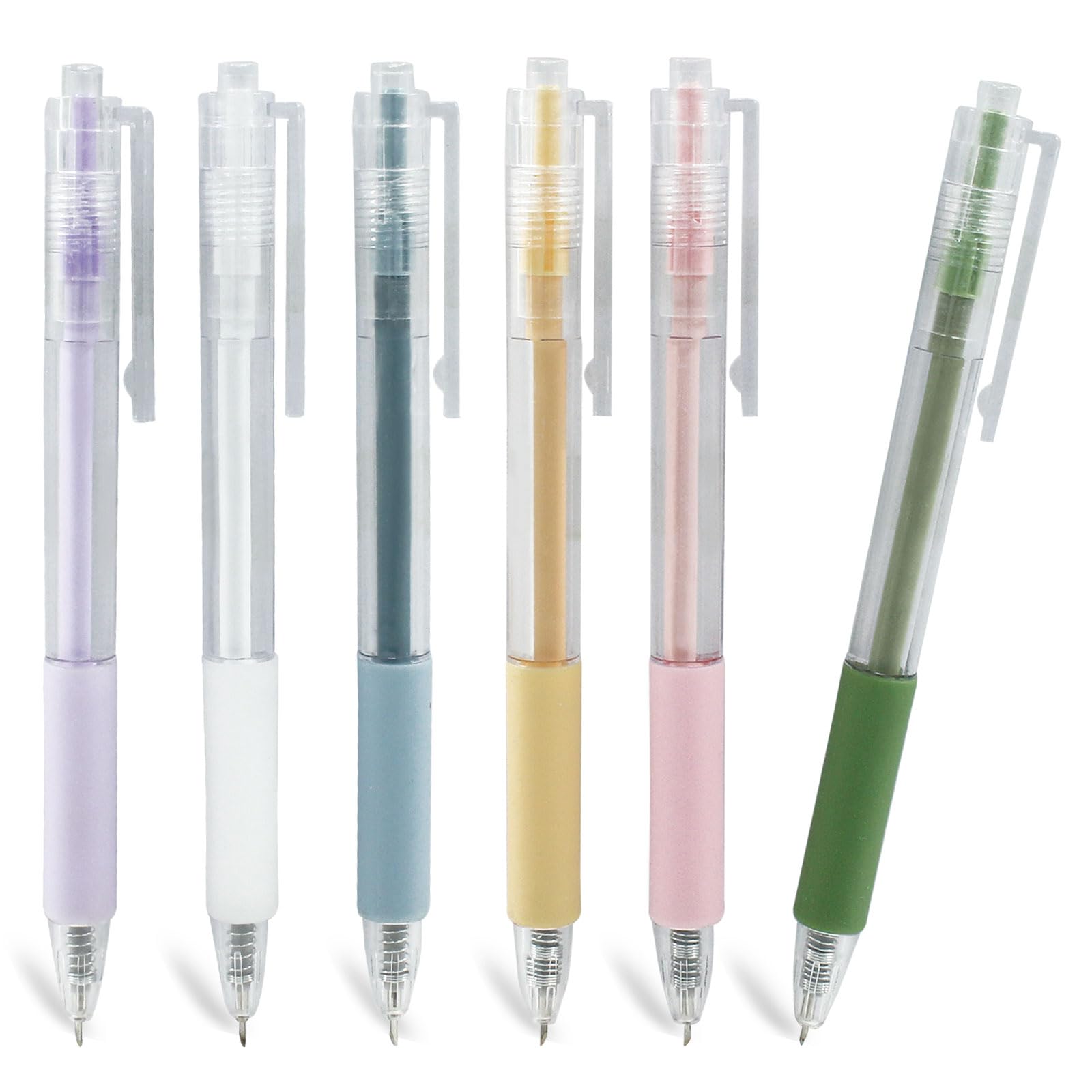 6Pcs Retractable Craft Knife Pens - Precision Paper Cutting Tools for Scrapbooking, Card Making & DIY Art Projects (6 Colors) - Perfect for Artists, Crafters & Hobbyists