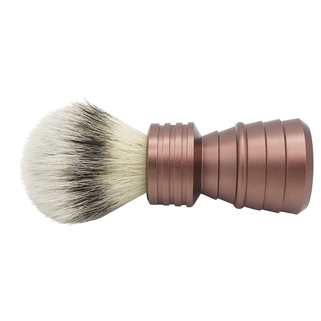 23mm Mühle STF Large Shaving Brush with AP Shave Co. Alumihandle - Bronze Matte Finish - Perfect for Wet Shaving & Grooming Routine