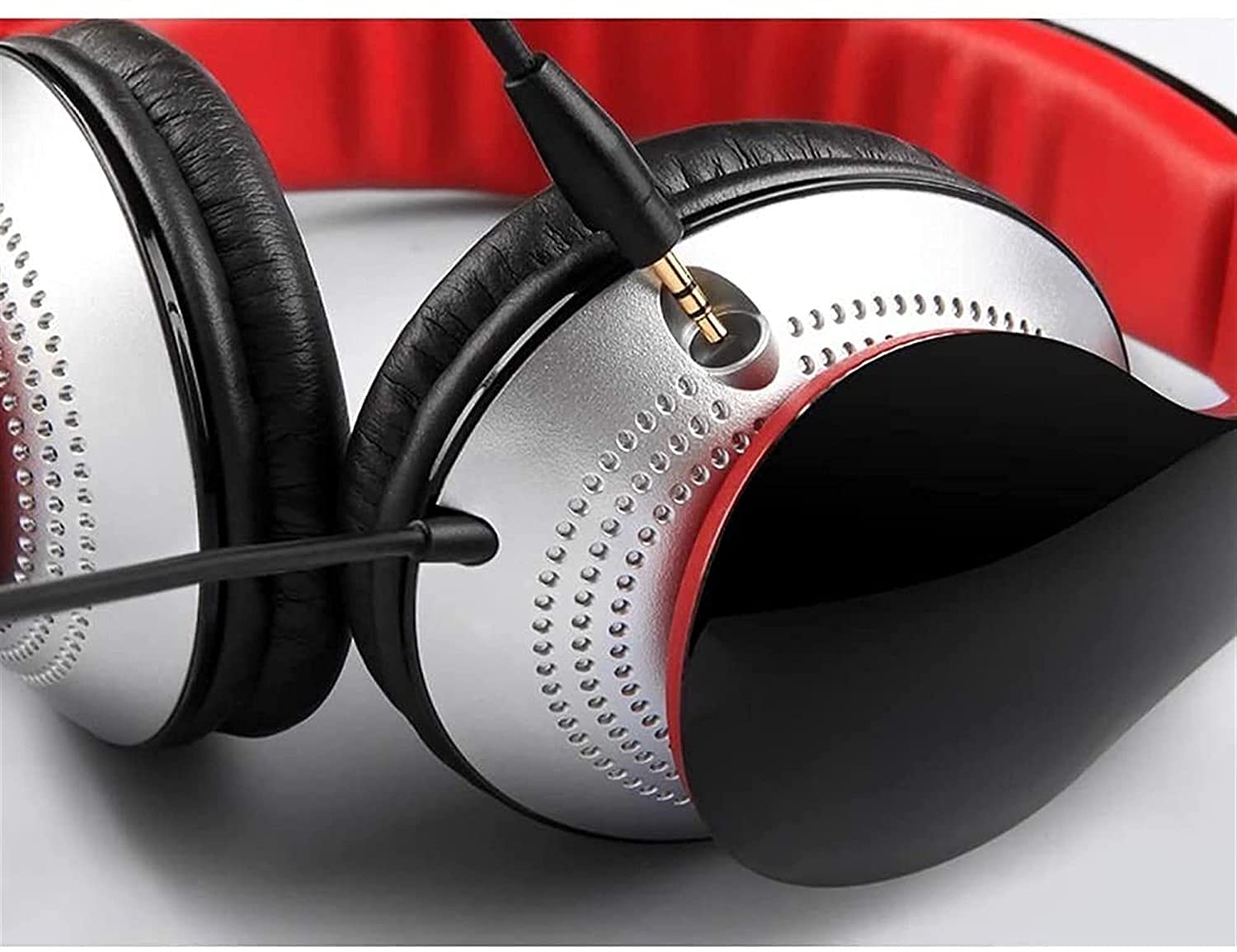 Premium Stereo Gaming Headset with Noise-Canceling Microphone - 2.0m Braided Cable, In-Line Volume Control, 3.5mm Audio Jack - Compatible with PC, Mac, Laptop - Perfect for Gaming, Online Classes & Remote Work