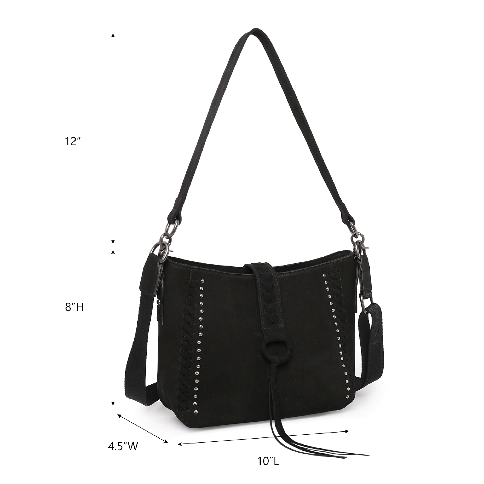 Montana West G001 Genuine Leather Concealed Carry Hobo Crossbody Purse - Stylish & Functional Handbag for Women, Perfect for Everyday Use, Travel, and Outdoor Activities
