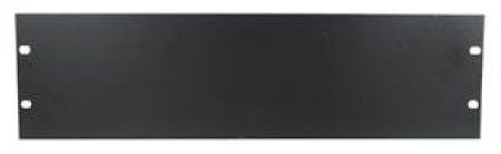 One Space Flat Steel Blank Rack Panel with Headphones - 1U Server Rack Mount Panel for Network Equipment & Audio Devices - Perfect for Data Centers, Home Studios, and Office Setups