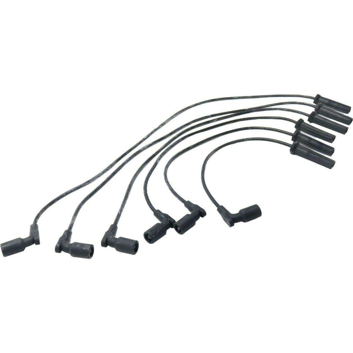 High-Performance Replacement Spark Plug Wires Set of 6 - Compatible with Chevy Malibu, Equinox & Pontiac G6 - Durable Ignition Wires for Smooth Engine Performance - Ideal for DIY Auto Repair & Engine Maintenance