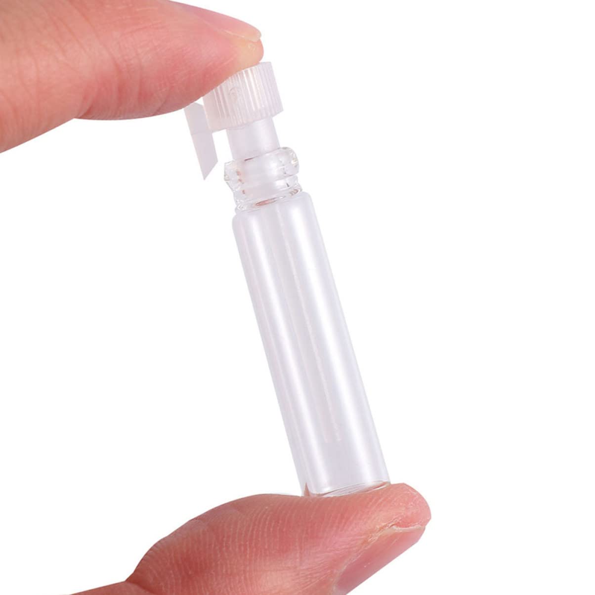100pcs Clear Glass Perfume Sample Vials - Essential Oil Bottles with Dropper & Spray Cap - Mini Travel Bottles for Perfume, Aromatherapy, DIY Blends - Perfect for Terrariums, Gift Samples & On-the-Go Use