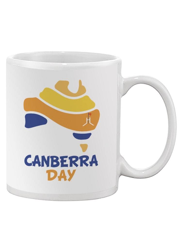 Abstract Country Art Coffee Mug - Canberra Inspired Ceramic Cup for Tea & Coffee Lovers - Perfect for Home, Office & Gift Giving