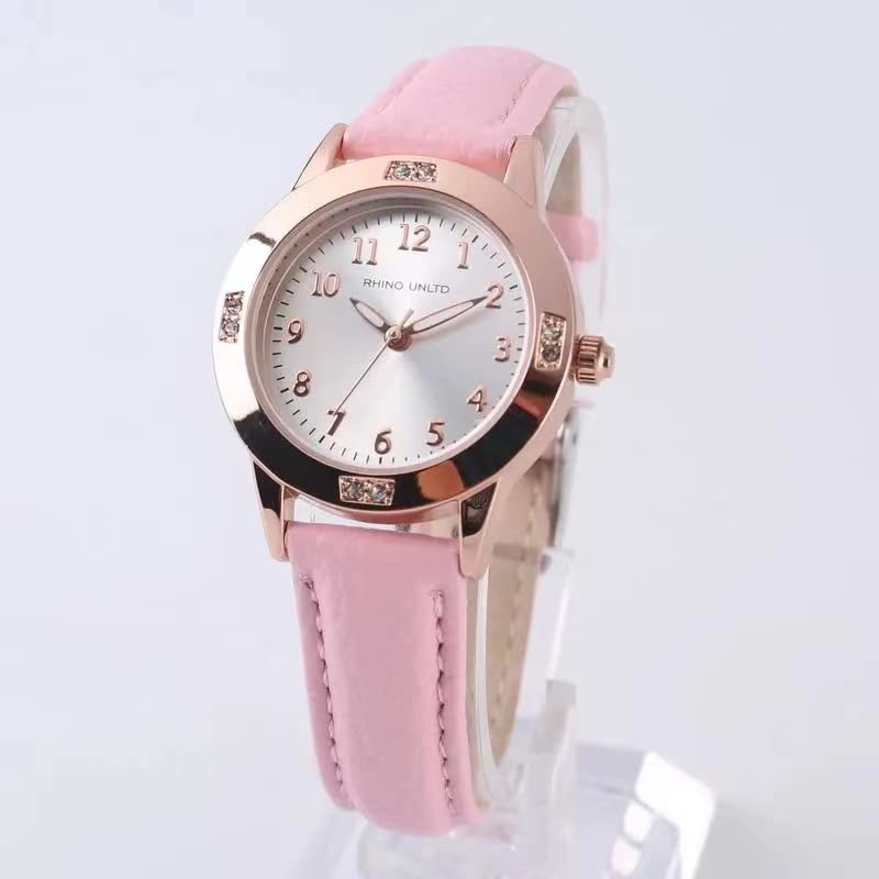 Stylish Japan Quartz Watch for Teen Girls Ages 11-15 - Simple Casual Leather Strap Women's Fashion Watch - Perfect Gift for Students, Birthday & Everyday Wear
