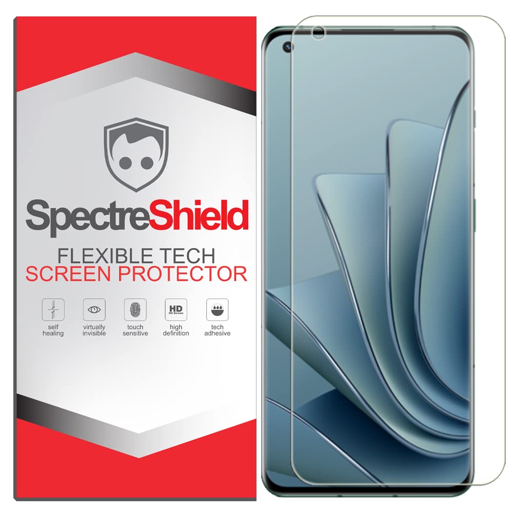 OnePlus 10 Pro Screen Protector - Spectre Shield Case Friendly Flexible TPU Film with Wet Install Kit & Solution Spray - Anti-Scratch HD Clear Protection for Work, Travel & Daily Use