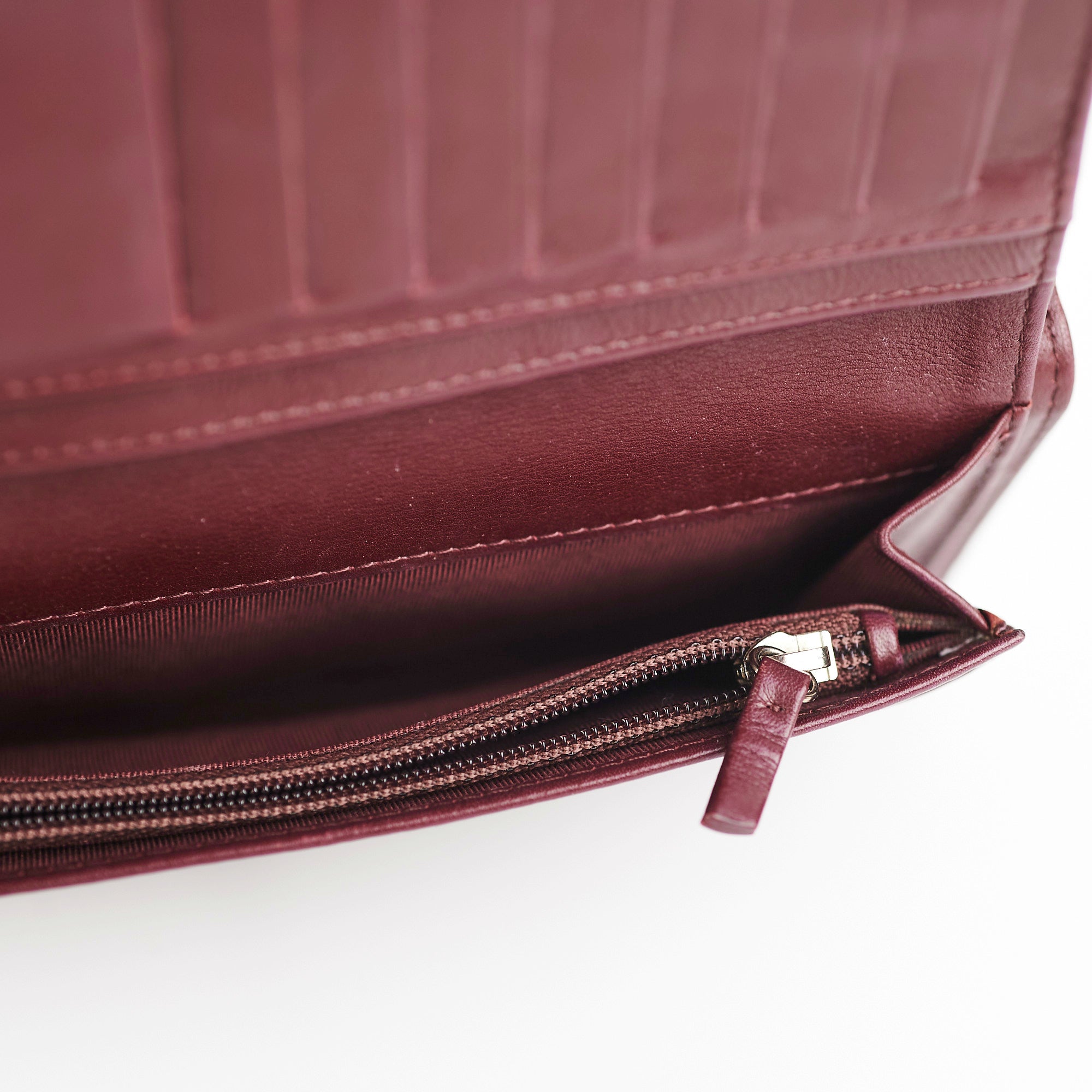 Chanel Long Wallet in Patent Burgundy Leather - Luxury Women's Wallet for Everyday Use & Special Occasions