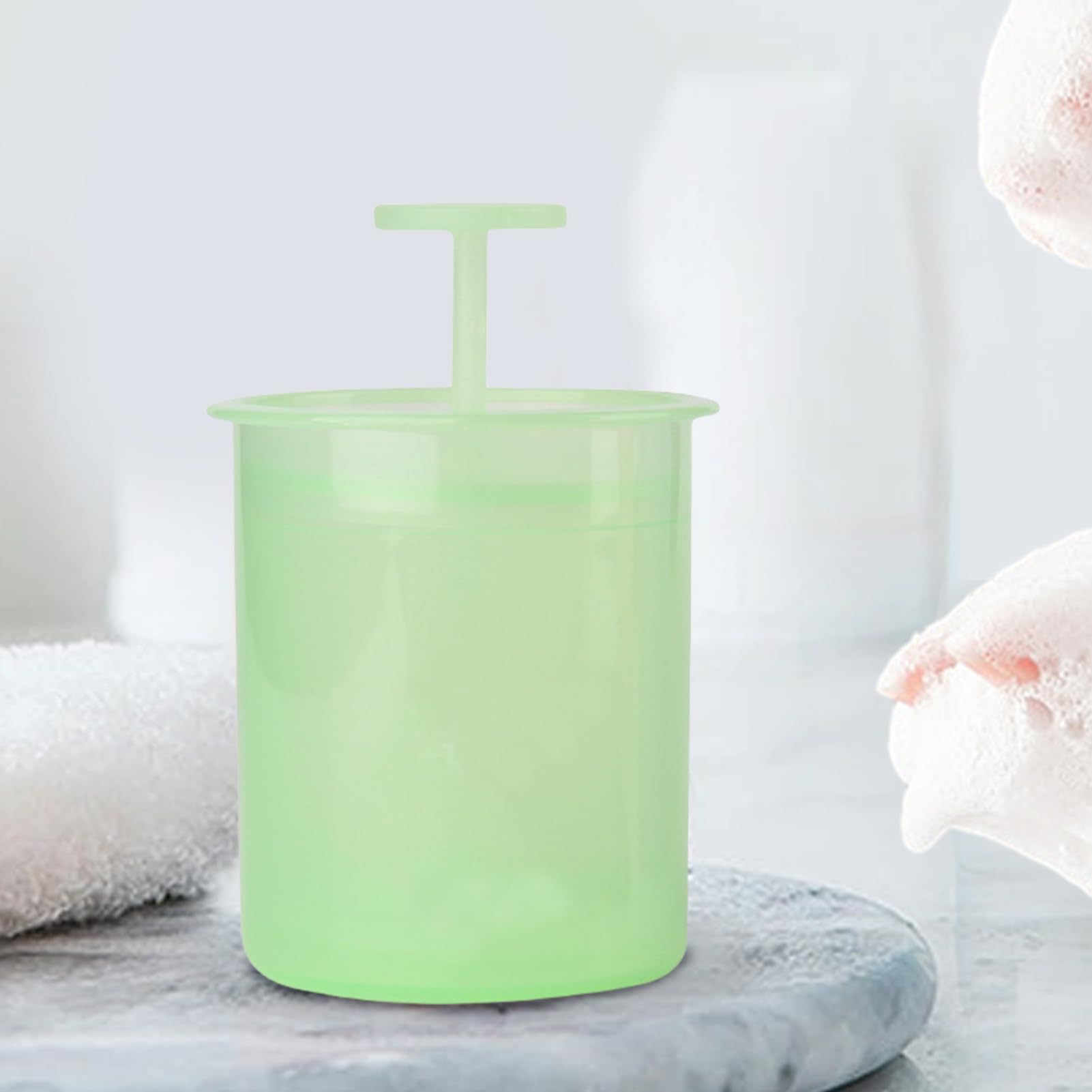 Foam Maker for Face Wash - Ergonomic Bubble Foamer & Lather Soap Dispenser | Gentle Facial Cleansing Tool for Travel & Home | Perfect for Sensitive Skin & Daily Skincare Routine