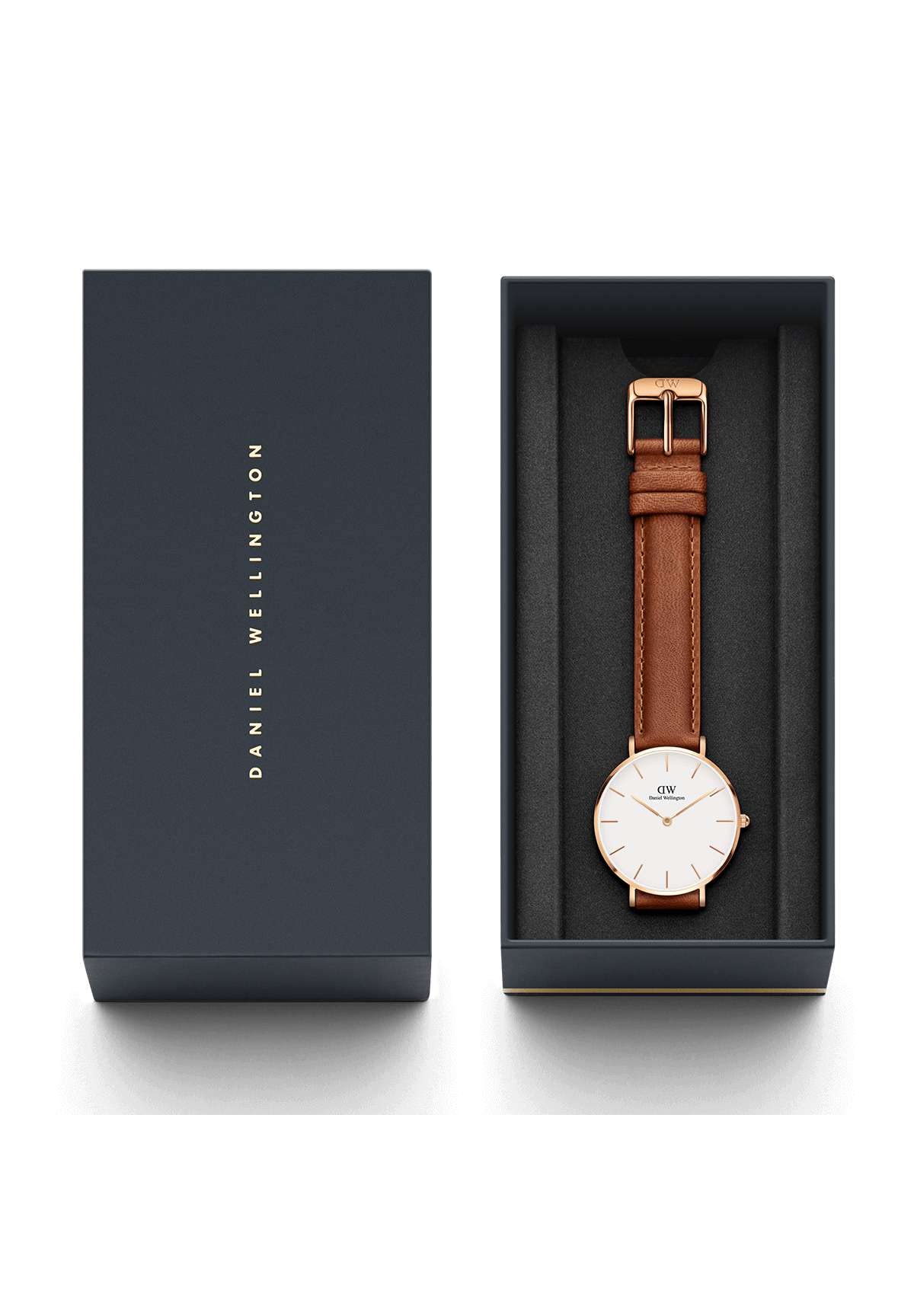 Daniel Wellington Petite Rose Gold Leather Watch for Women - Elegant & Minimalist Fashion Accessory for Everyday Wear, Office & Special Occasions