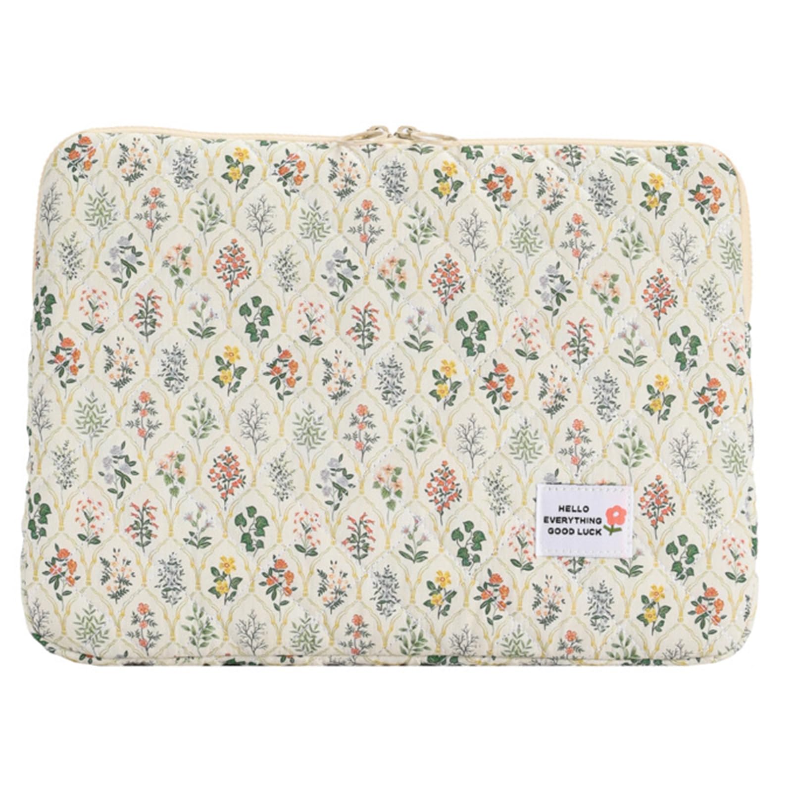 Floral Laptop Sleeve Bag for 13-15 Inch Notebooks - Cute Flower Print Protective Case for MacBook, Dell, HP - Perfect for Work, School & Travel Accessories