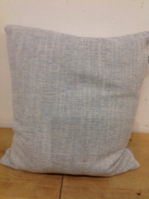 Luxury Light Blue Tweed Pillow - Soft & Comfortable Decorative Throw Pillow for Sofa, Bed, Couch - Home Decor & Living Room Accessories