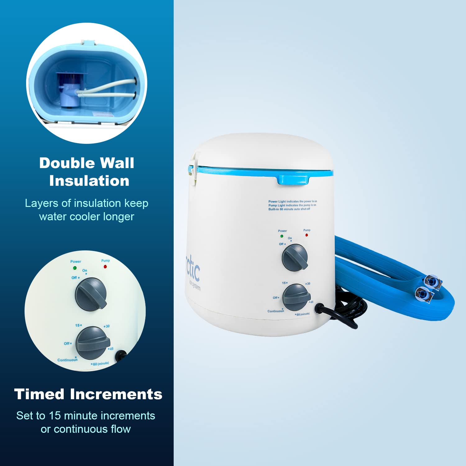 AIS Classic Cold Therapy System - Ice Circulation Machine for Pain Relief & Recovery - Post-Surgery, Sports Injury, Arthritis & Swelling Relief - Cool Therapy Unit Only