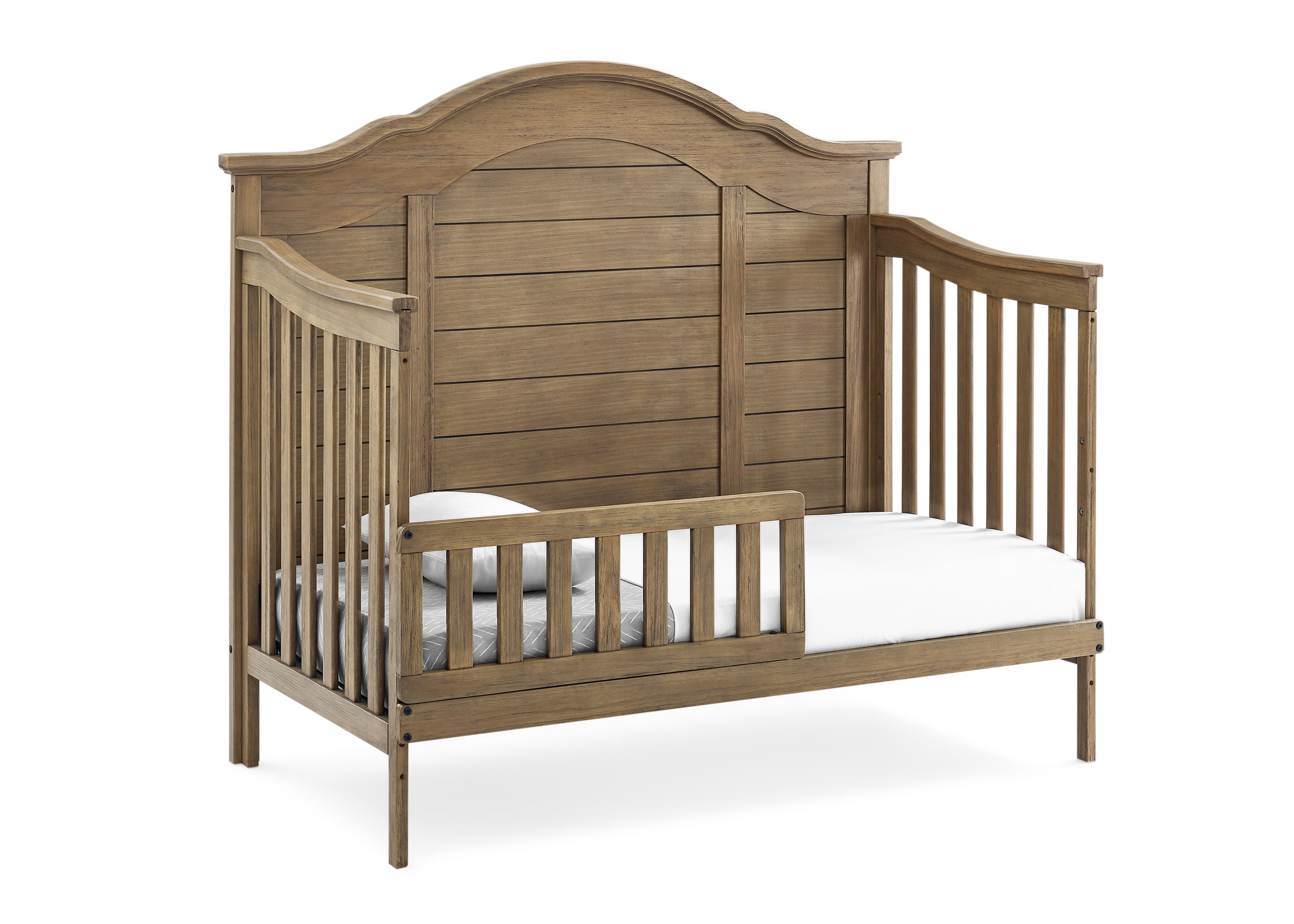 Asher 6-in-1 Convertible Baby Crib - Toddler Bed with Mattress | Nursery Furniture for Boys & Girls | Safe & Stylish for Newborn to Teen Years | Perfect for Bedroom, Daycare or Guest Room
