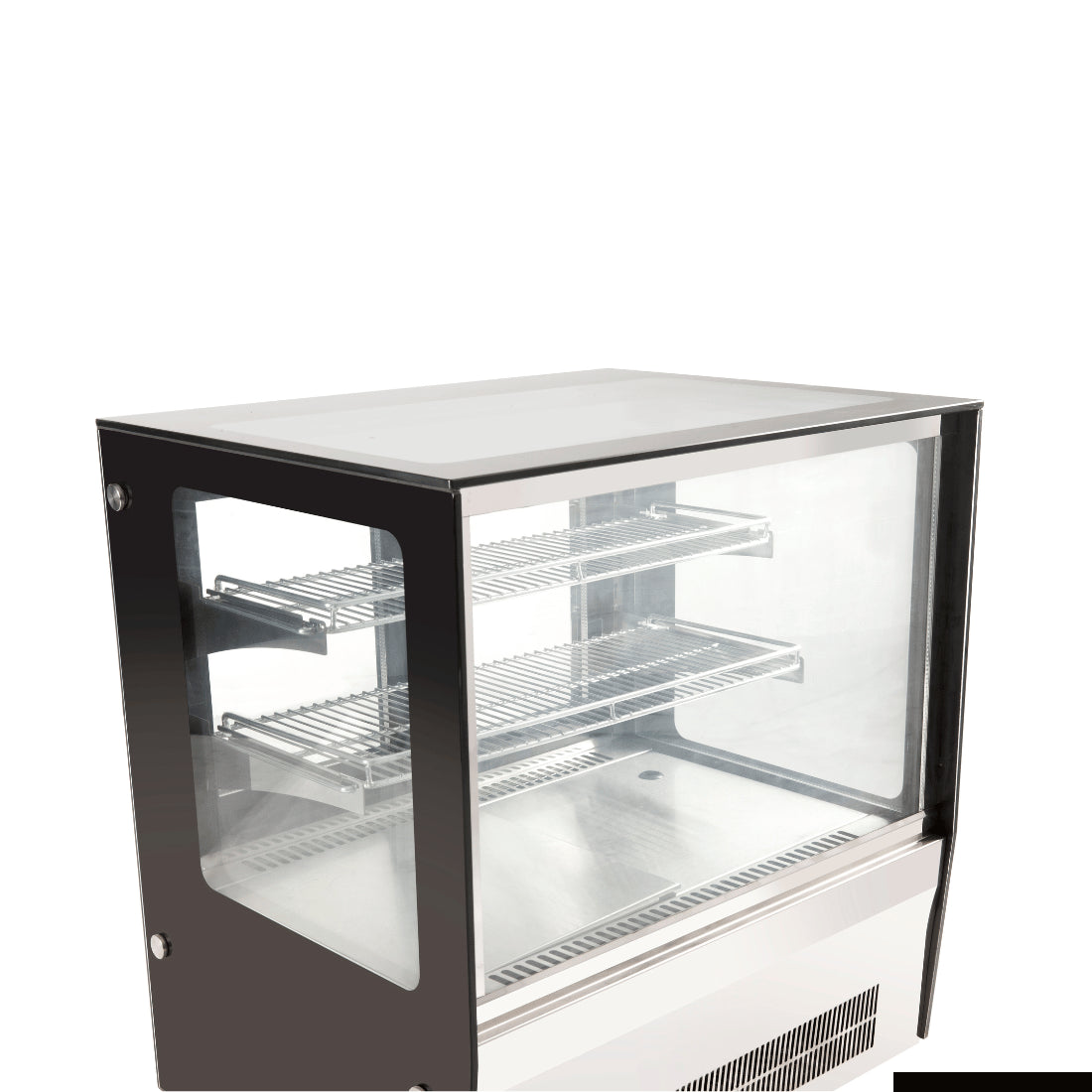 BonVue 660RT Square Glass Countertop Cold Food Display Case - Perfect for Delis, Cafes, and Buffet Serving Stations