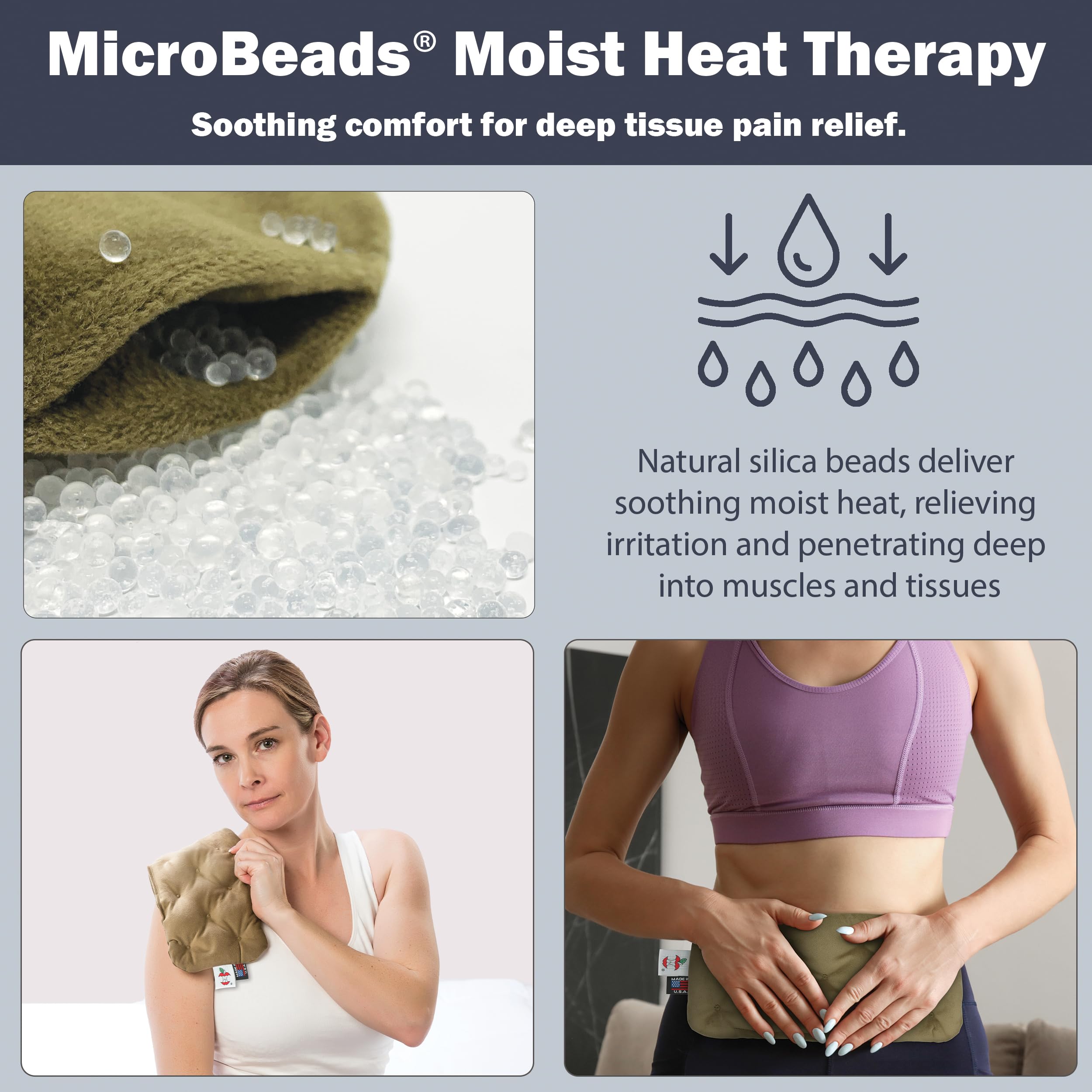 Core Products MicroBeads Moist Heat Therapy Microwave Heating Pad - 5