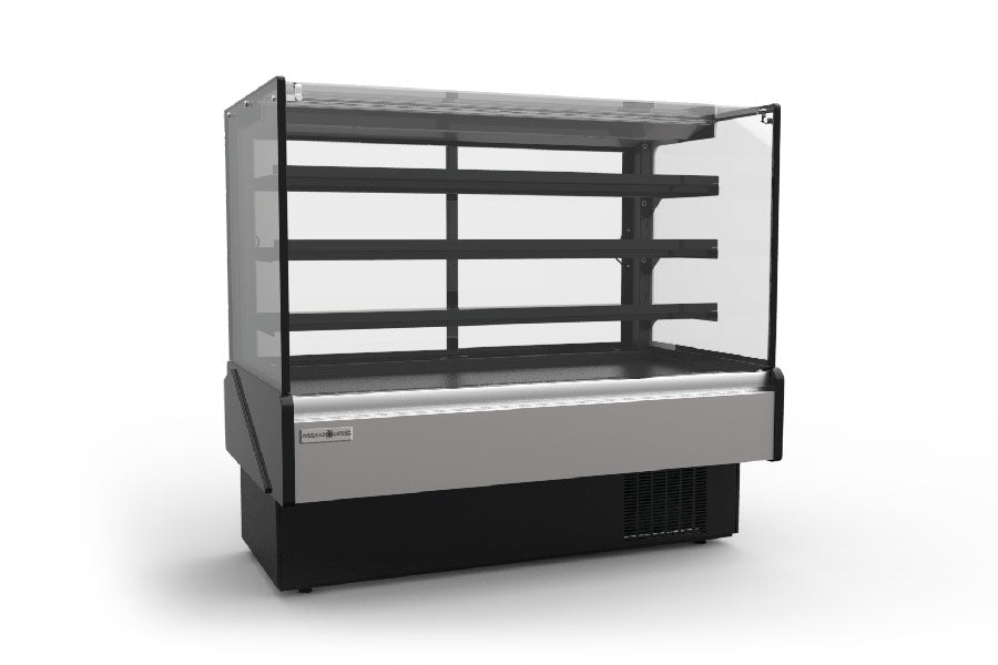 Hydra Kool KBD FG 80 S - 80 Inch Flat Glass Refrigerated Bakery Deli Display Case for Restaurants, Bakeries & Supermarkets - Perfect for Showcasing Pastries, Sandwiches & Fresh Foods