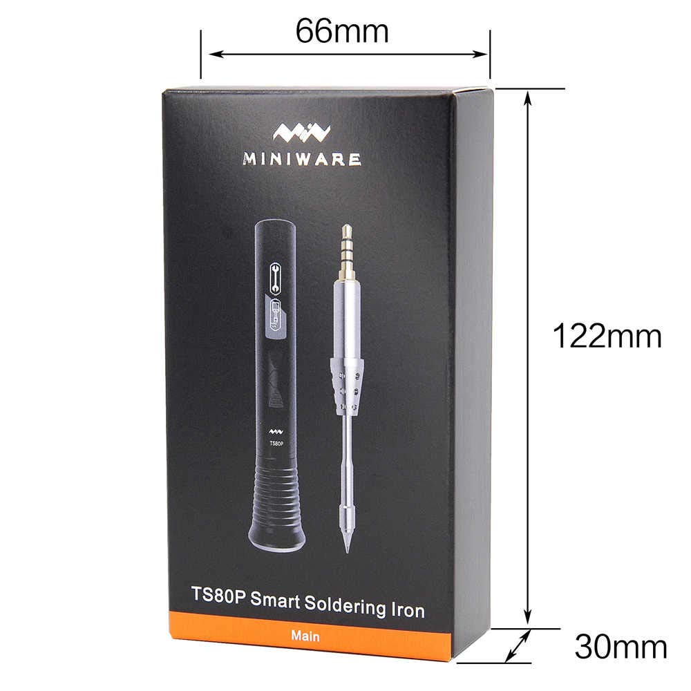 Smart Mini Portable Soldering Iron Station Kit - Fast Heat Up to 572℉, USB Powered with Digital OLED Display, Upgraded TS80P Hot Air Rework Pen - Perfect for Electronics Repair, DIY Projects & PCB Work