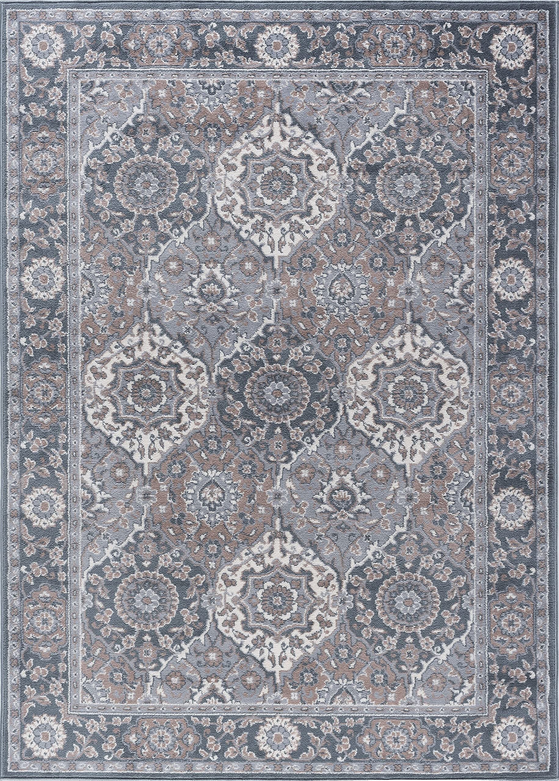 5x7 Gray Modern Area Rug - Soft Indoor Carpet for Living Room, Bedroom, Dining Room, Kitchen & Entryway - Contemporary Home Decor - Perfect for Cozy Spaces & High-Traffic Areas