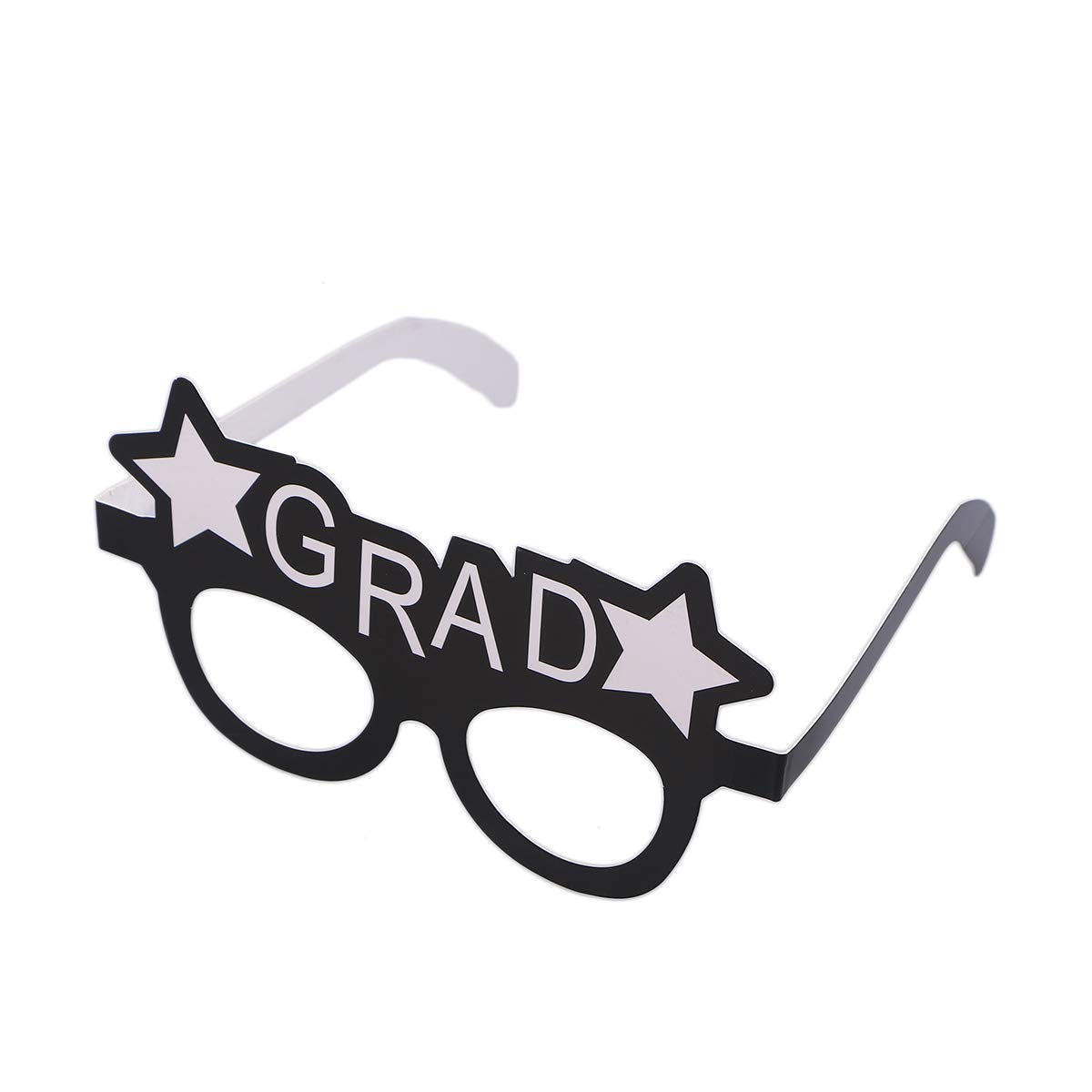 Amosfun 8-Piece Graduation Glasses Photo Booth Props - Black Graduation Party Decorations & Favors for 2019 Graduation Ceremony, College Graduation Party, High School Graduation Celebration