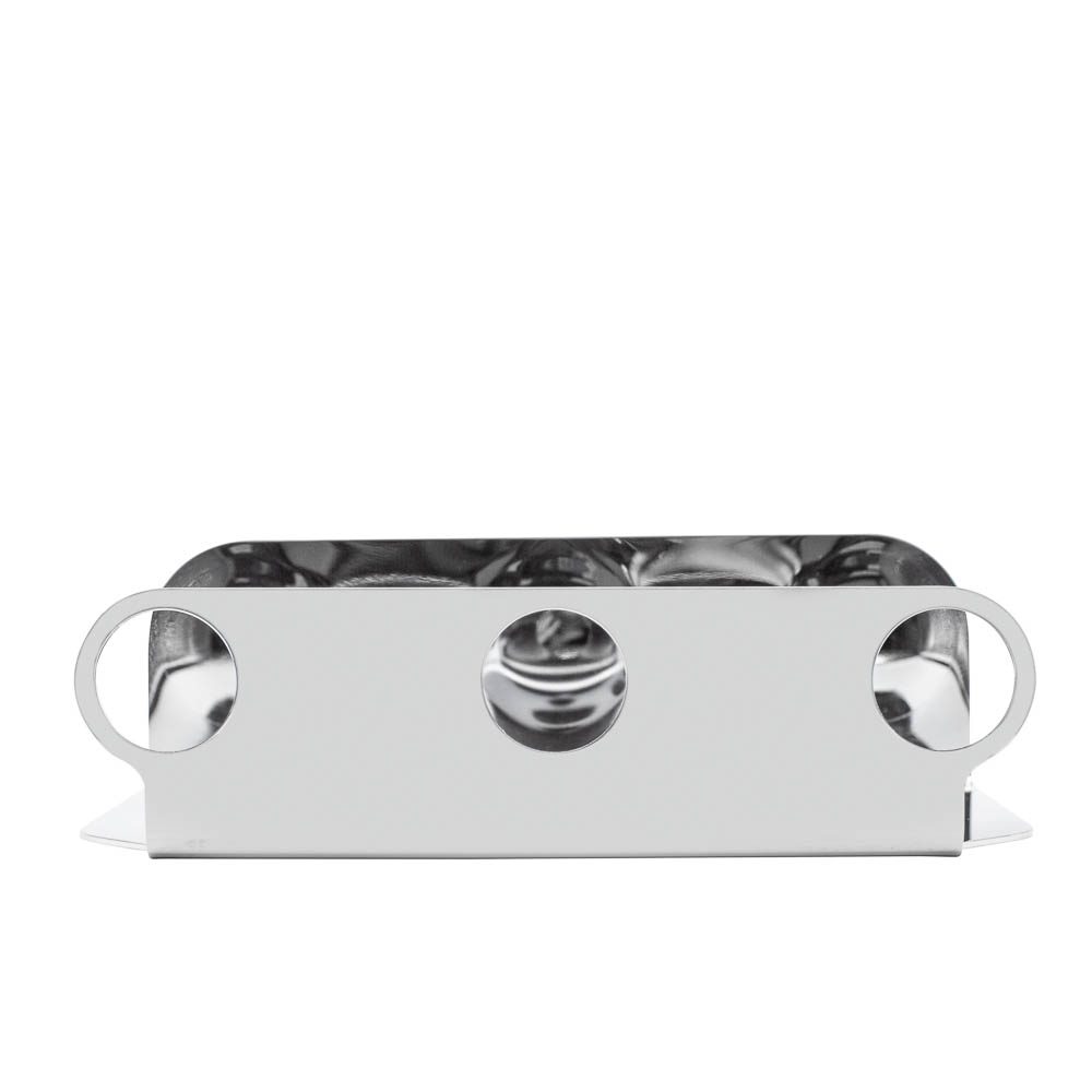 Triple Soap Dispenser Holder - Chrome Finish for Bathroom & Kitchen Organization | Modern Soap Pump Stand for Countertop | Perfect for Home, Office, and Salon Use