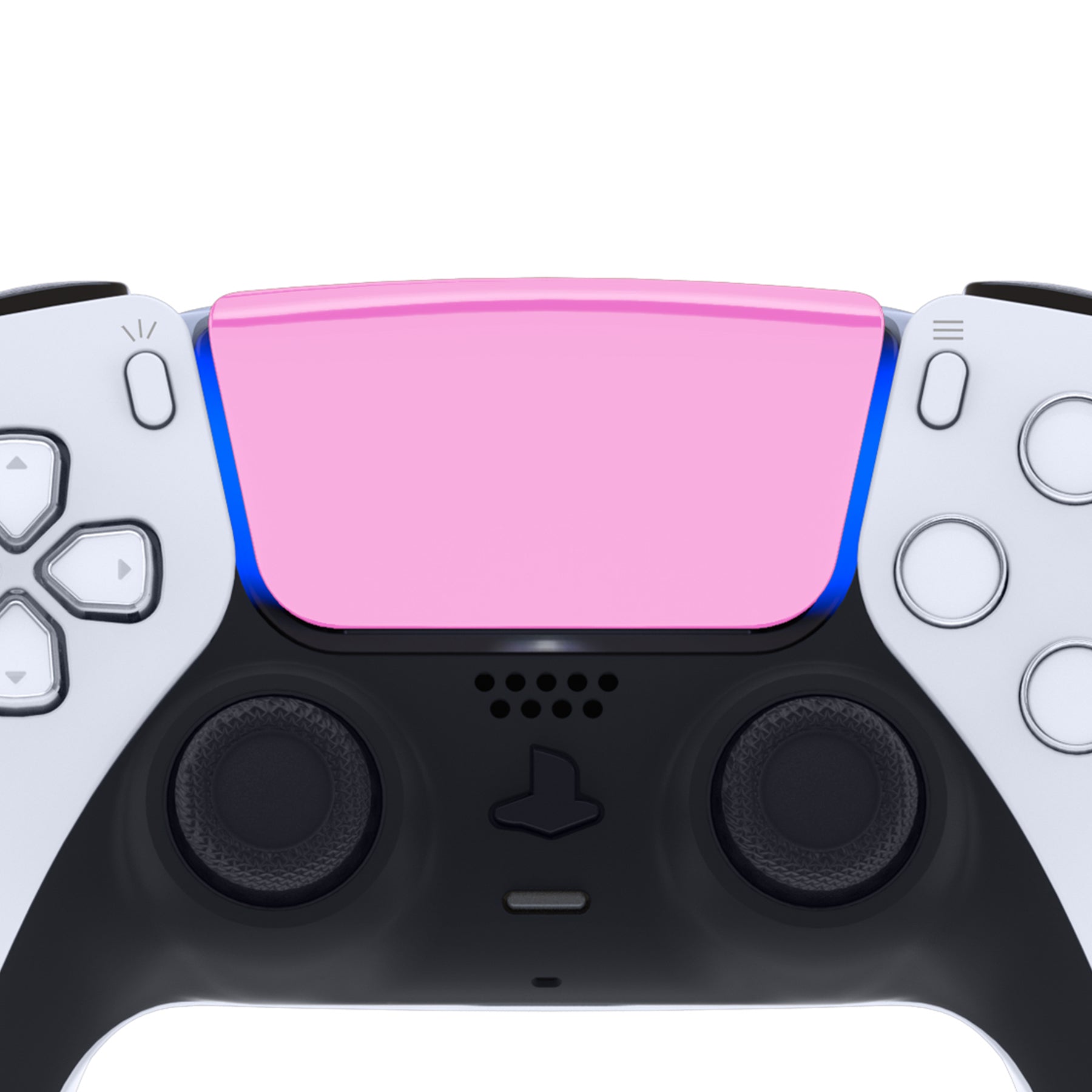 eXtremeRate Chrome Pink PS5 Controller Touchpad Cover - Compatible with BDM 010/020/030/040/050 Models | Custom Replacement Part for Enhanced Gaming Experience (Controller Not Included) JPF4049G3 | Perfect for PS5 Gaming, Customization & Controller Protection