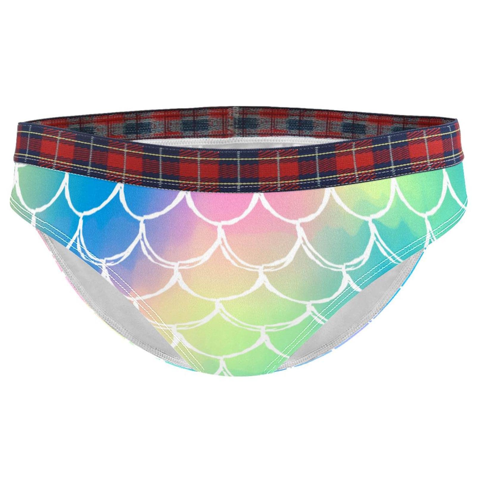 Stretch Women's Hipster Panties - Soft Mermaid Scale Design Ladies Underwear, Comfortable Bikini Briefs for Everyday Wear | Perfect for Yoga, Sleep & Daily Activities