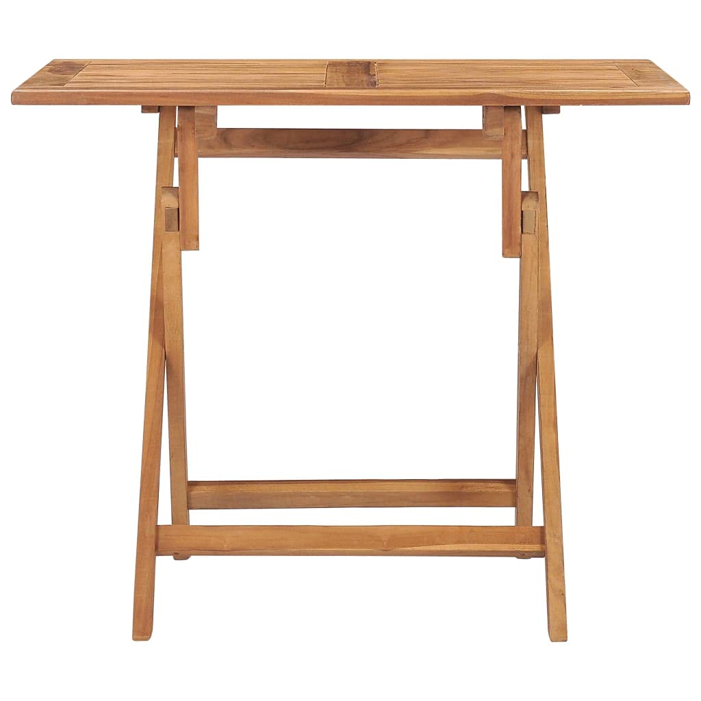 Foldable Teak Wood Outdoor Dining Table 35.4