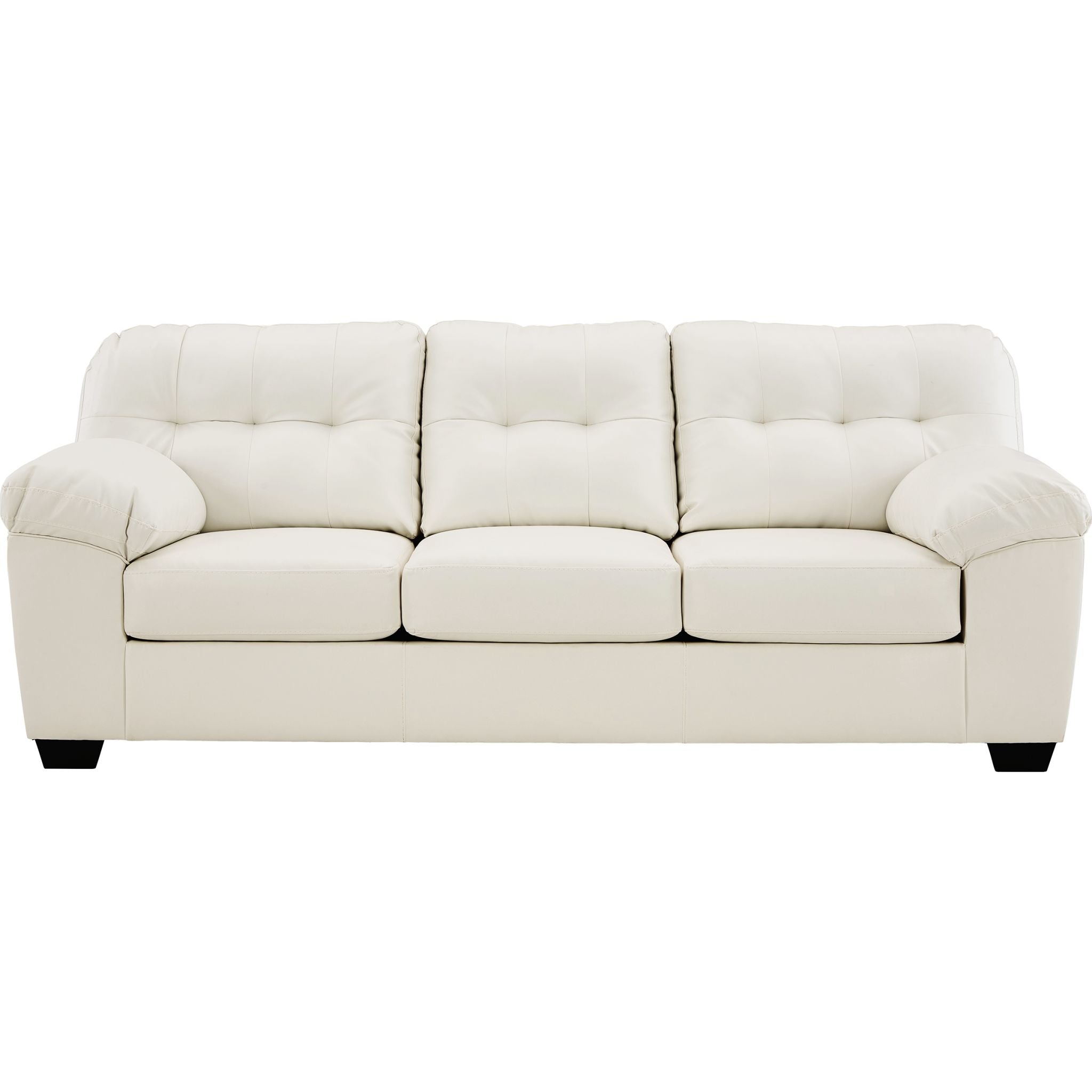 Donlen Sofa - Modern 3-Seater Fabric Couch with Sturdy Wooden Legs for Living Room, Lounge & Family Room Comfort