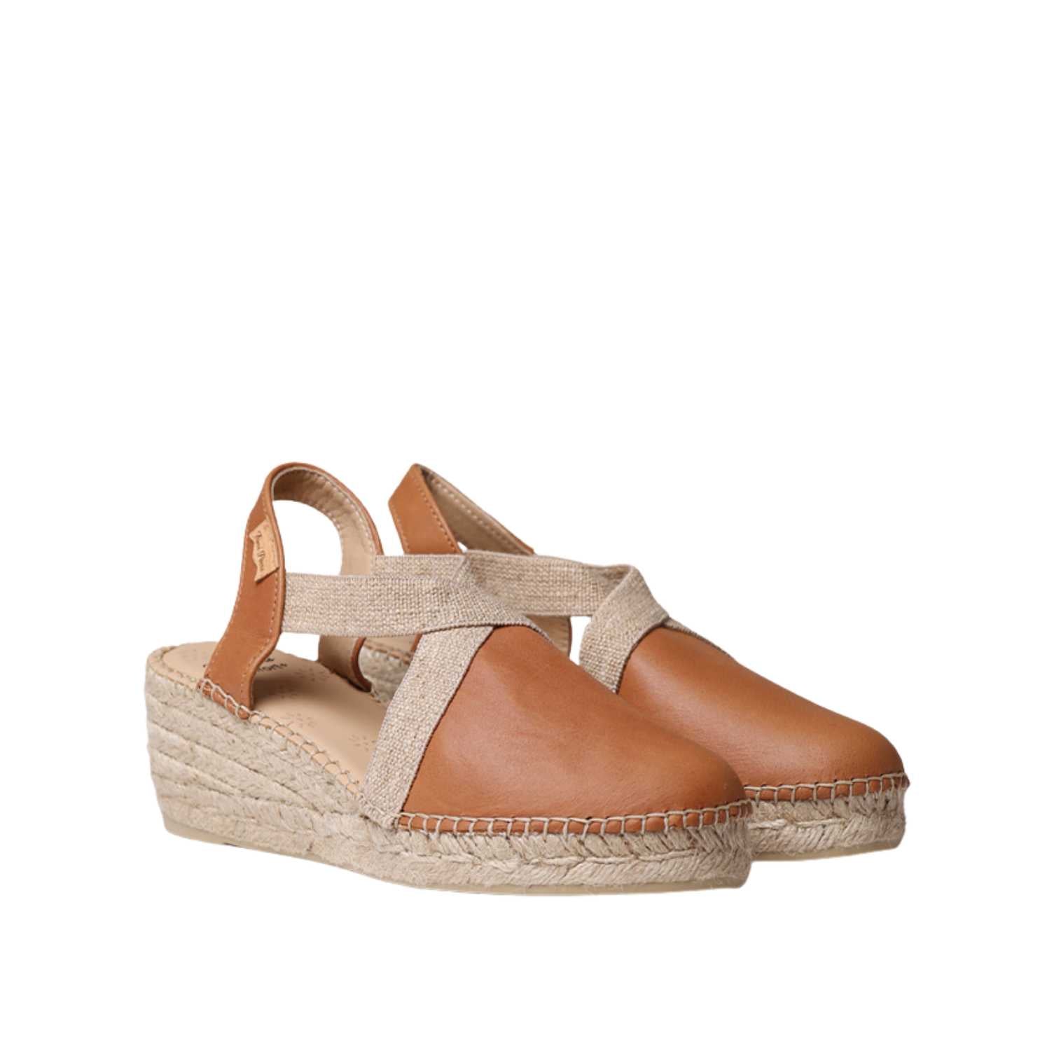 Women's Plain Leather Wedge Espadrille Shoes - Comfortable Summer Sandals with Tundra Sole | Perfect for Beach, Vacation & Casual Outfits