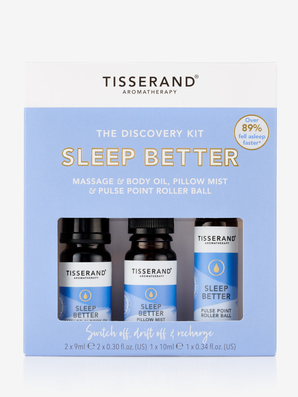 Tisserand Sleep Better Essential Oil Discovery Kit - Aromatherapy for Relaxation & Better Sleep - Perfect for Bedtime, Stress Relief & Meditation