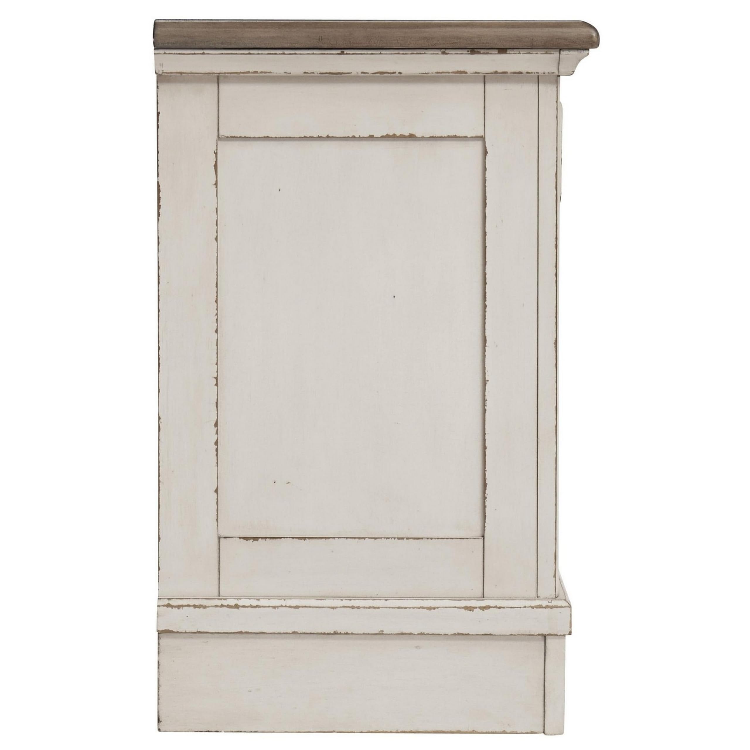 Benjara White Transitional Wooden 3-Drawer Nightstand with Open Shelf Top - Perfect for Bedroom, Living Room, or Office Storage